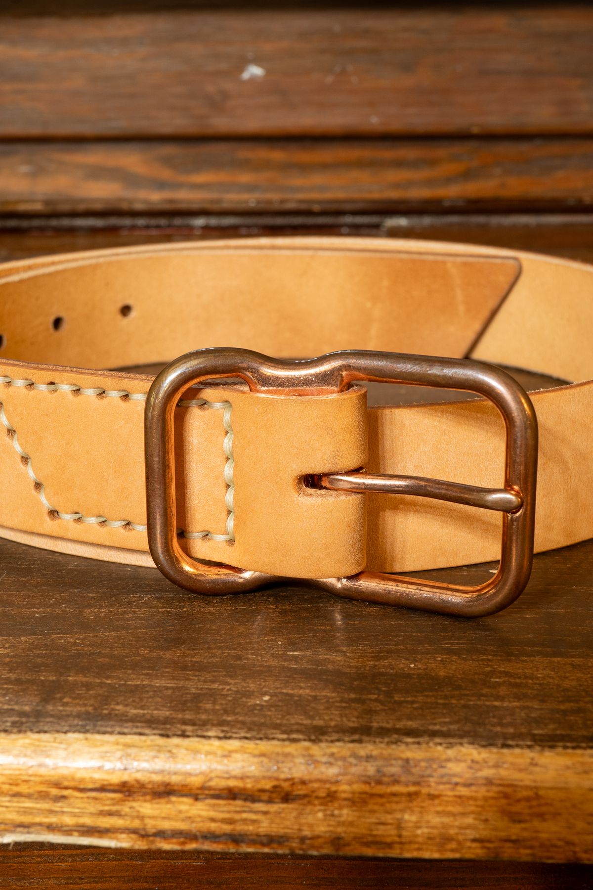 Photo by redfishjoefish on November 6, 2025 of the Emil Erwin Signature Belt in Natural in Horween Natural Latigo.