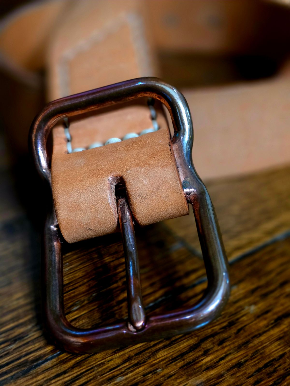 Photo by redfishjoefish on March 5, 2026 of the Emil Erwin Signature Belt in Natural in Horween Natural Latigo.