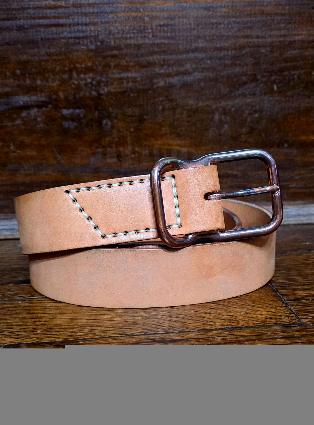 Photo by redfishjoefish on March 5, 2026 of the Emil Erwin Signature Belt in Natural in Horween Natural Latigo.