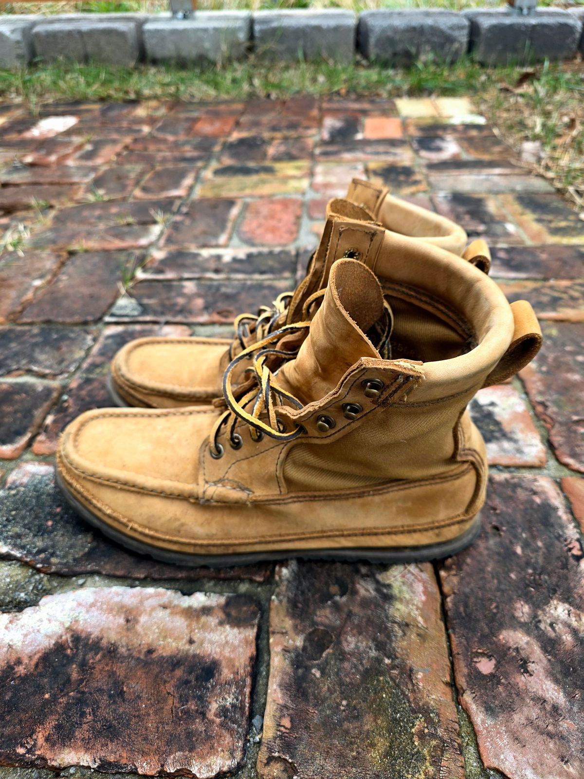 Photo by redfishjoefish on December 4, 2025 of the Russell Moccasin Co. Joe's PH Premier Build in S.B. Foot Peco Chamois.