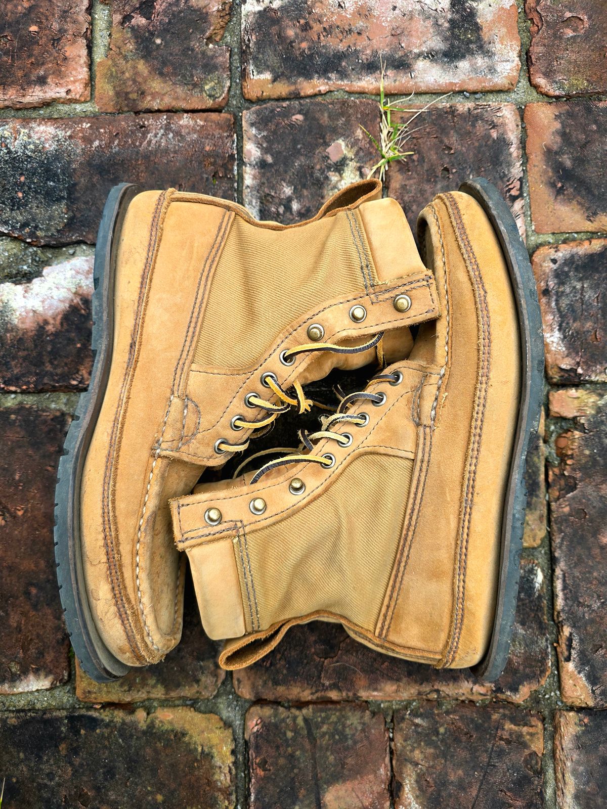 Photo by redfishjoefish on December 4, 2025 of the Russell Moccasin Co. Joe's PH Premier Build in S.B. Foot Peco Chamois.