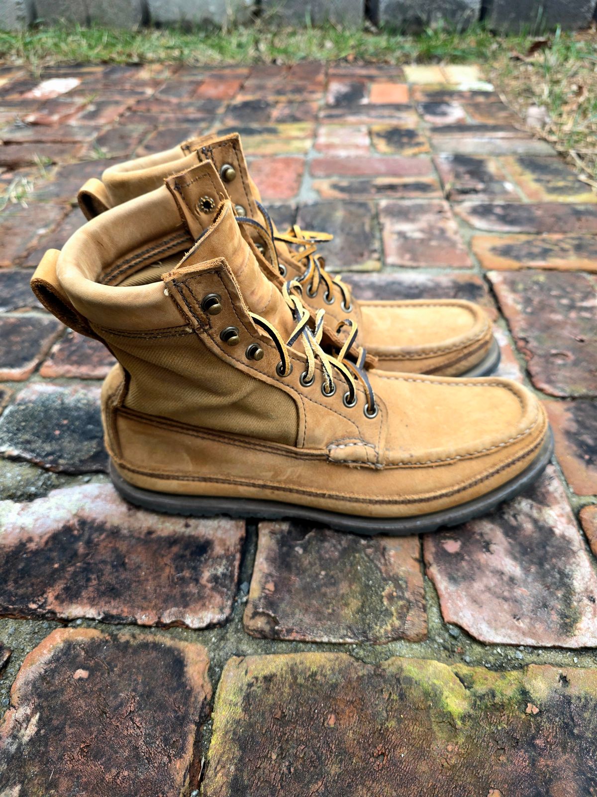 Photo by redfishjoefish on December 4, 2025 of the Russell Moccasin Co. Joe's PH Premier Build in S.B. Foot Peco Chamois.