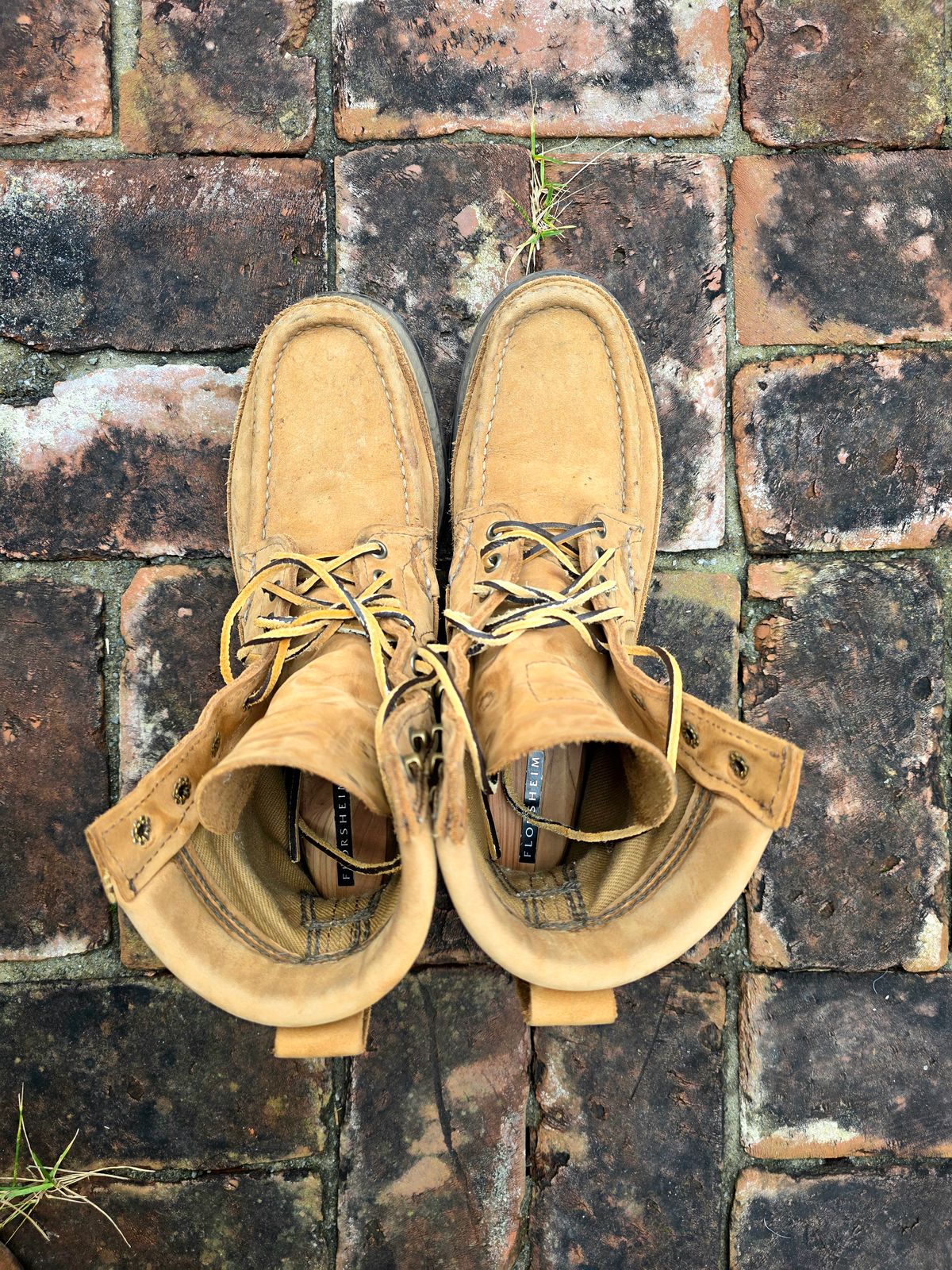 Photo by redfishjoefish on December 4, 2025 of the Russell Moccasin Co. Joe's PH Premier Build in S.B. Foot Peco Chamois.