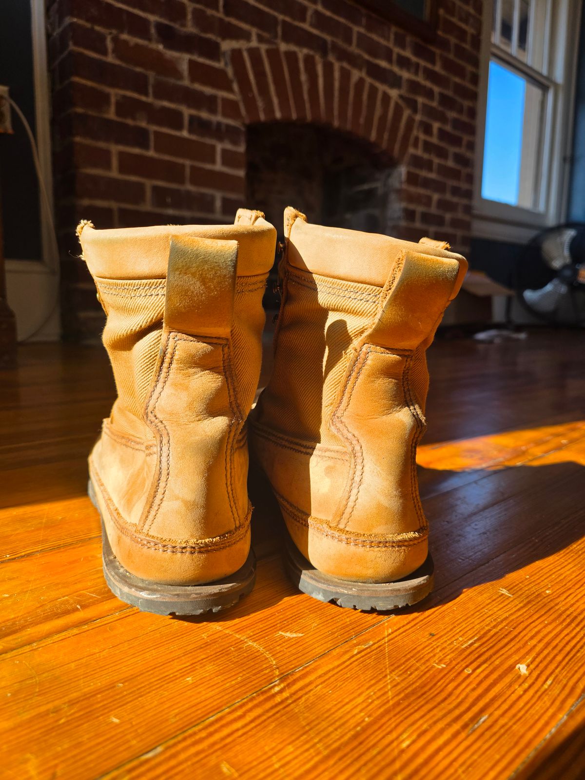 Photo by redfishjoefish on February 1, 2026 of the Russell Moccasin Co. Joe's PH Premier Build in S.B. Foot Peco Chamois.