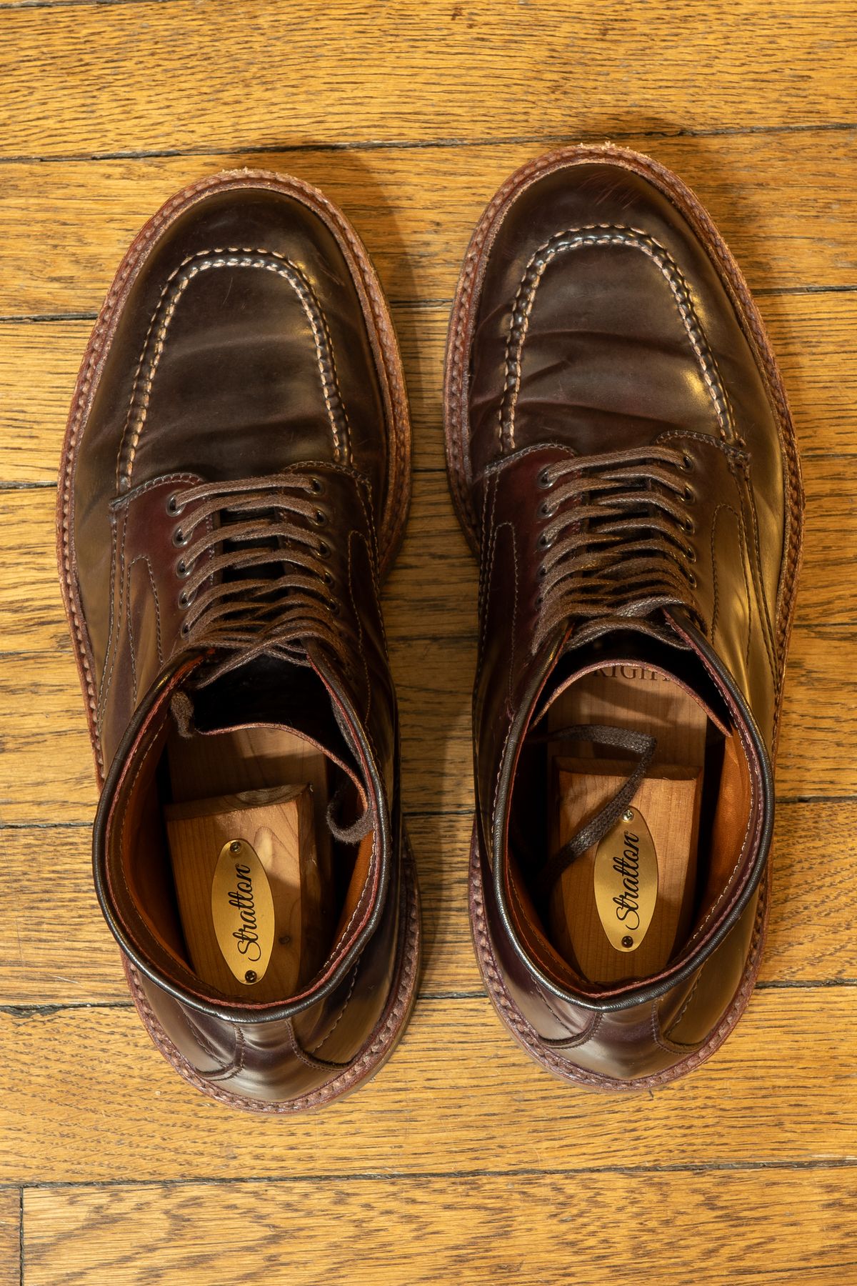 Photo by redfishjoefish on November 6, 2025 of the Alden Indy Boot in Horween Color 8 Shell Cordovan.