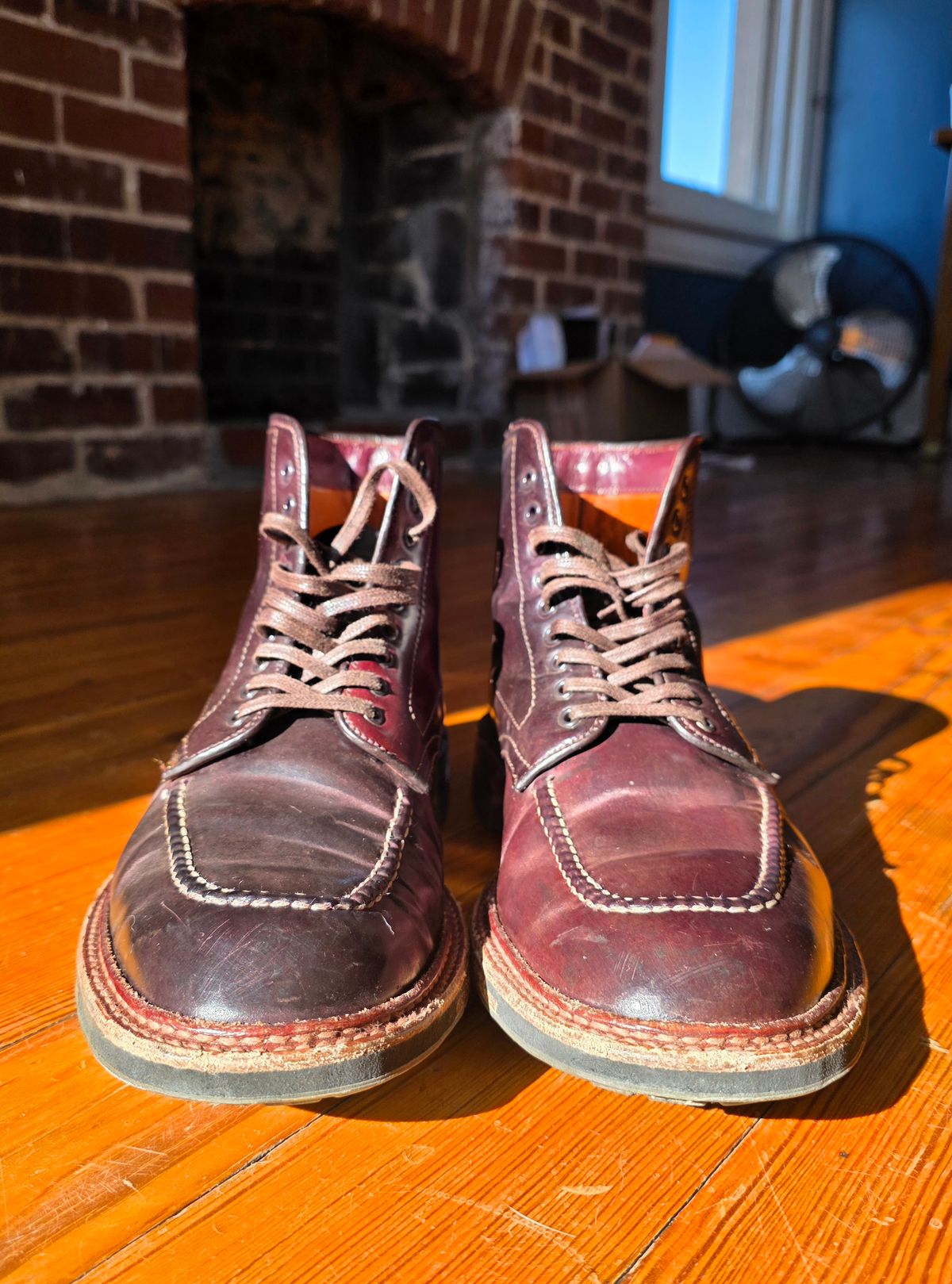 Photo by redfishjoefish on February 1, 2026 of the Alden Indy Boot in Horween Color 8 Shell Cordovan.