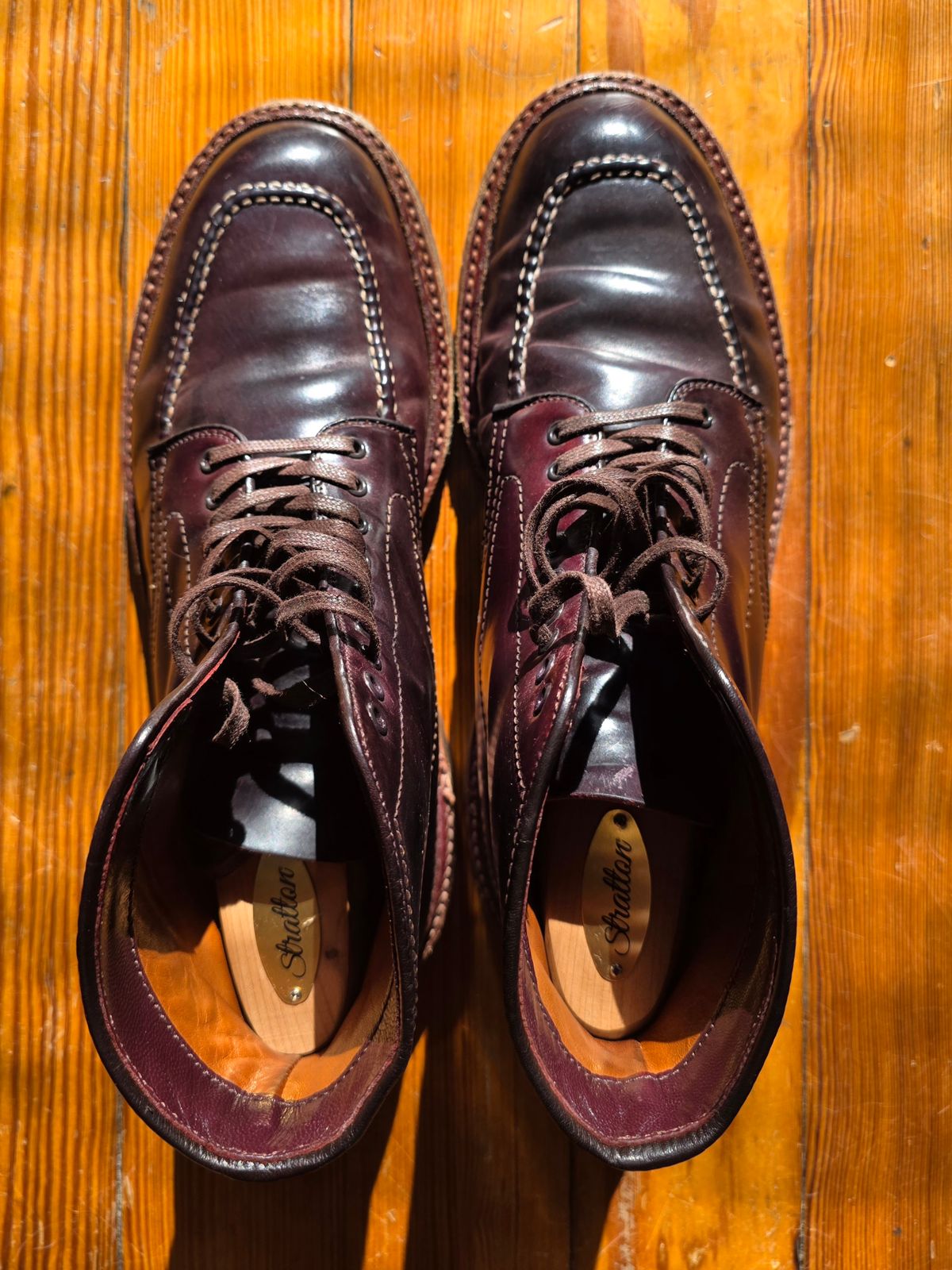 Photo by redfishjoefish on February 1, 2026 of the Alden Indy Boot in Horween Color 8 Shell Cordovan.