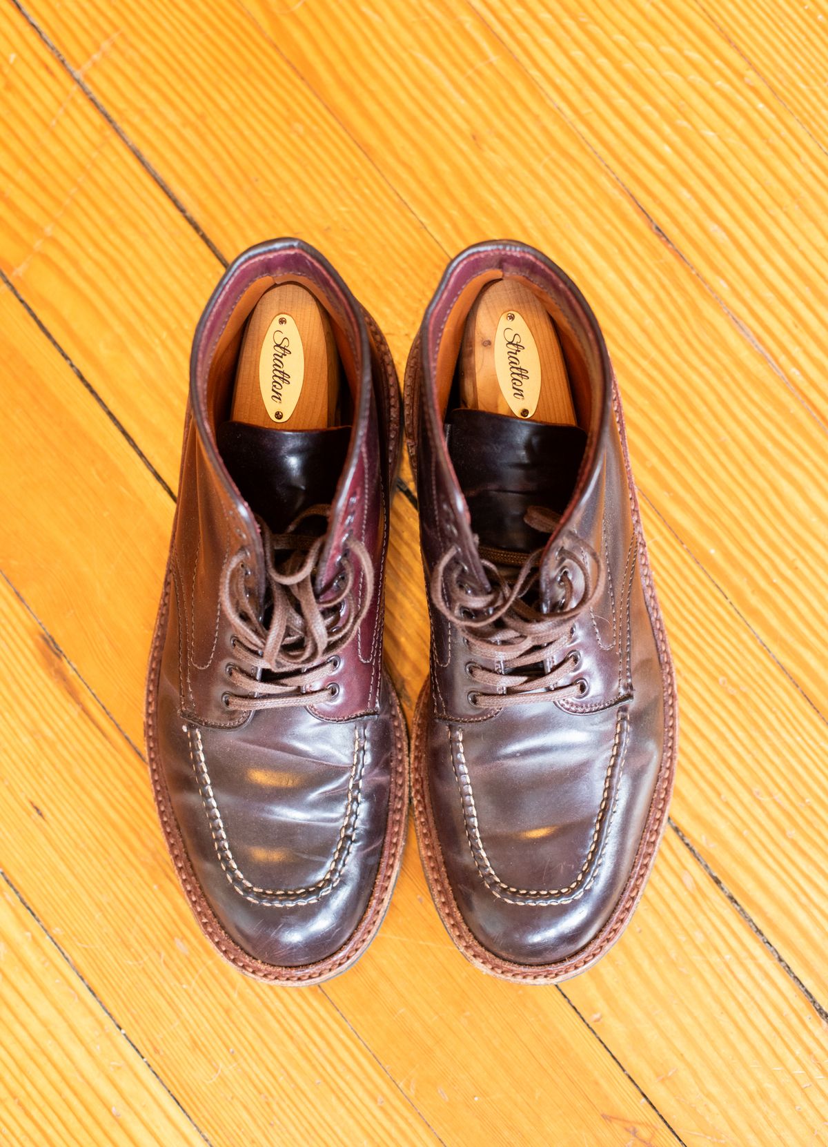 Photo by redfishjoefish on March 5, 2026 of the Alden Indy Boot in Horween Color 8 Shell Cordovan.