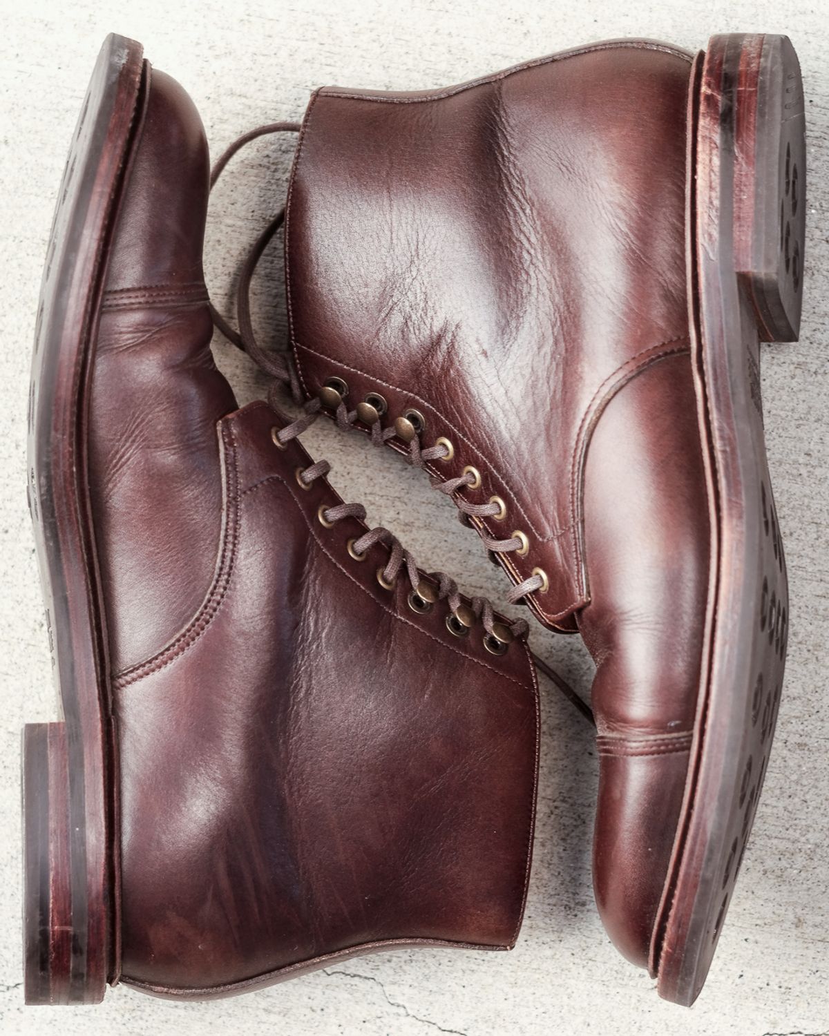 Photo by nicktamura on November 5, 2022 of the Grant Stone Cap Toe Boot in Unlisted Leather.