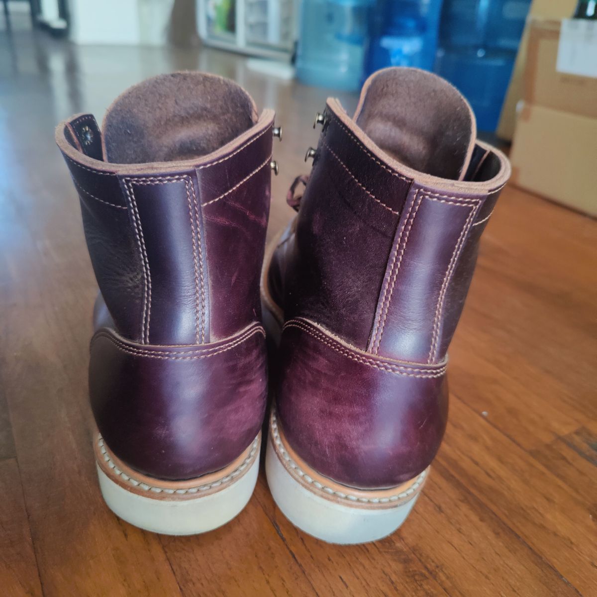 Photo by nicktamura on November 3, 2023 of the Truman Moc Toe in Seidel Oxblood Double Shot.