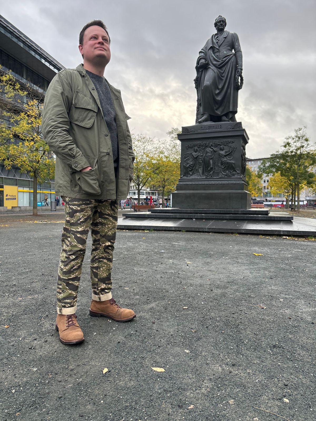 Photo by Way2Jeff on November 5, 2023 of the John Lofgren Combat Boots in Horween Natural Chromexcel Roughout.