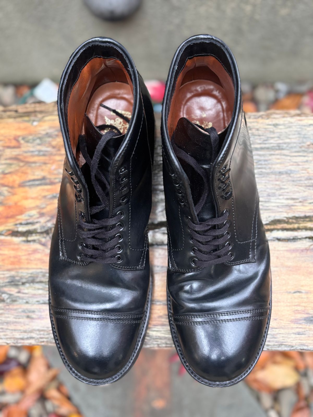 Photo by Way2Jeff on December 5, 2025 of the Alden Cavalry Boot in Horween Black Shell Cordovan.