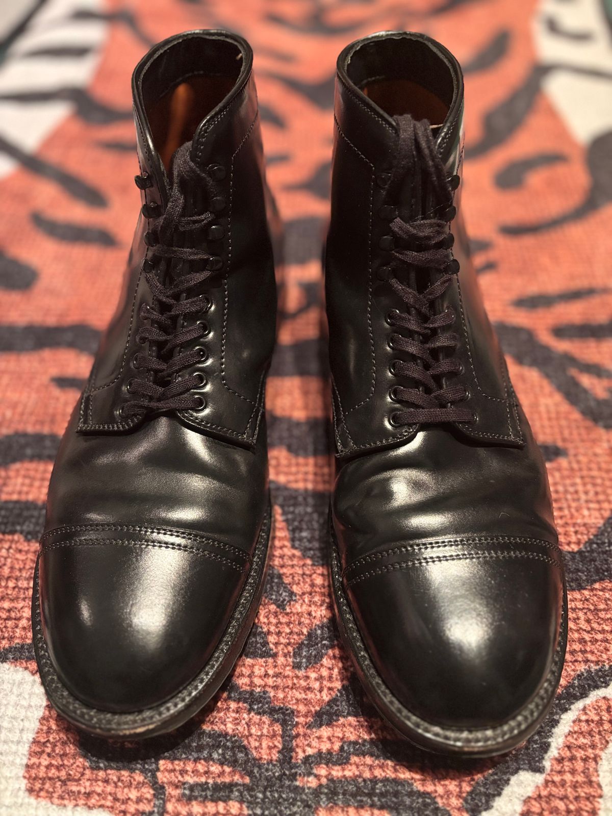 Photo by Way2Jeff on January 6, 2026 of the Alden Cavalry Boot in Horween Black Shell Cordovan.