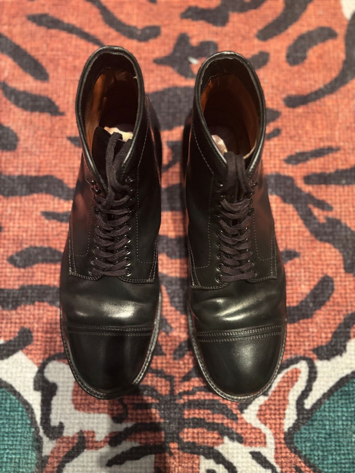 Photo by Way2Jeff on January 6, 2026 of the Alden Cavalry Boot in Horween Black Shell Cordovan.