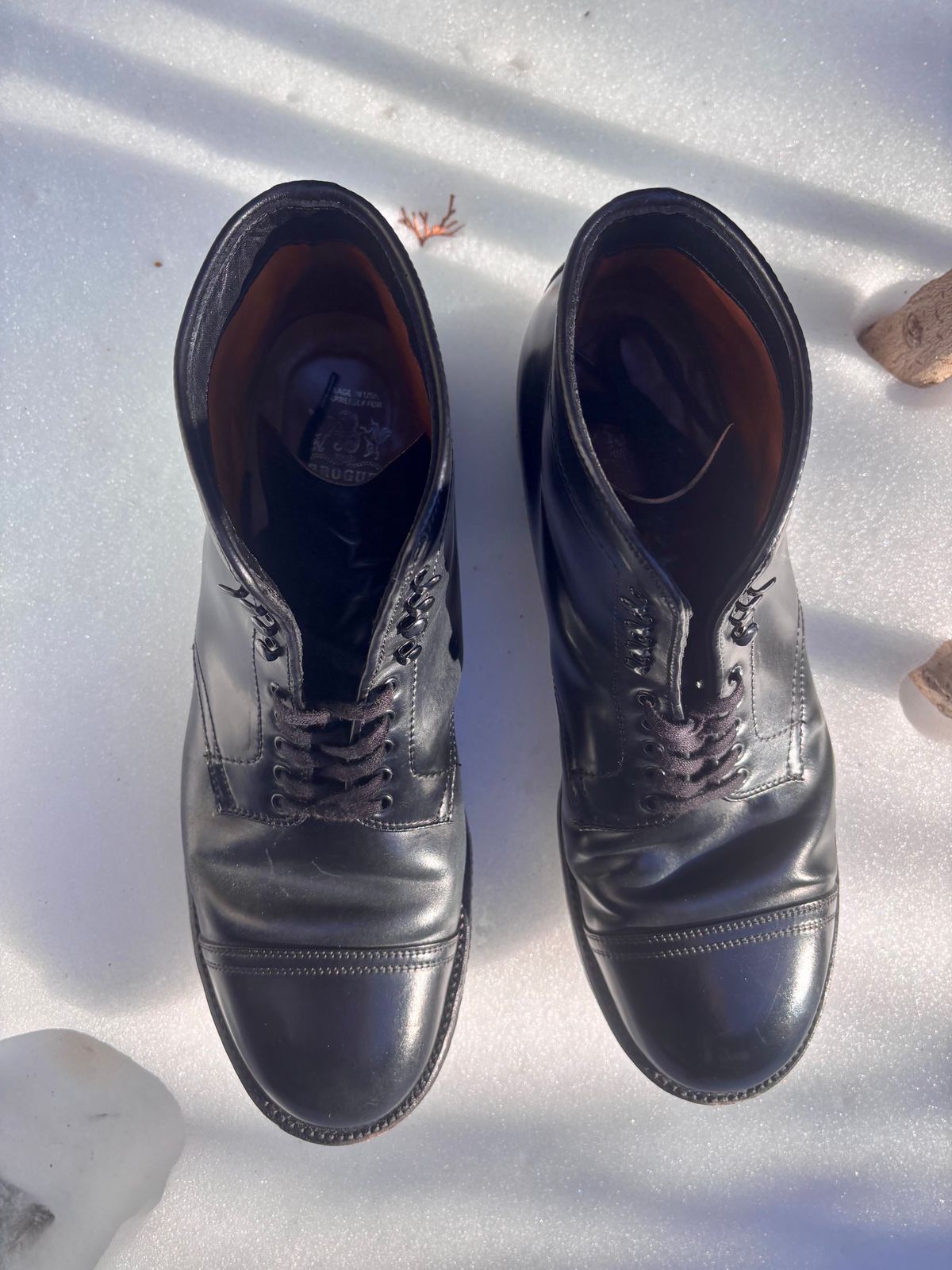 Photo by Way2Jeff on February 5, 2026 of the Alden Cavalry Boot in Horween Black Shell Cordovan.