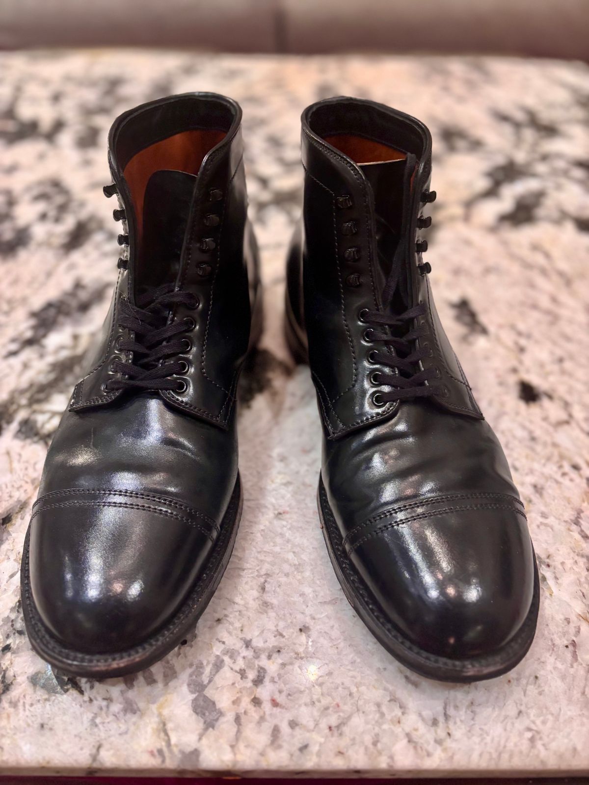 Photo by Way2Jeff on March 6, 2026 of the Alden Cavalry Boot in Horween Black Shell Cordovan.