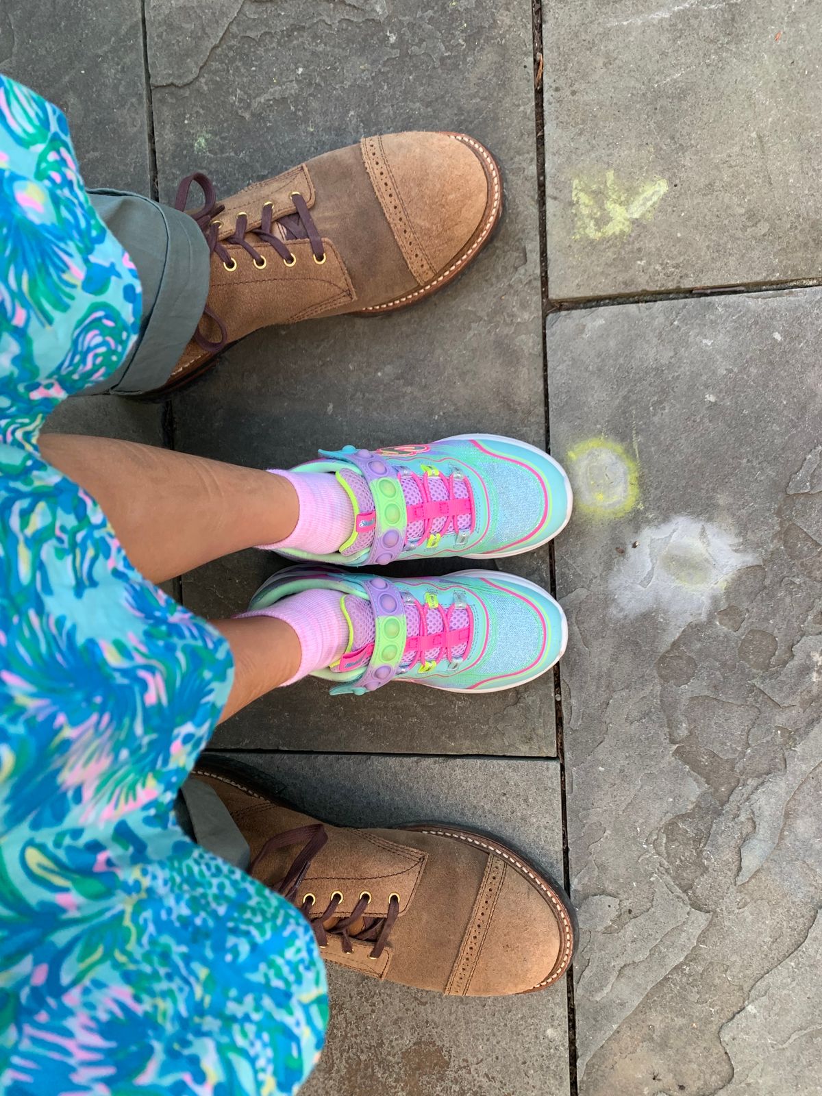 Photo by Way2Jeff on October 2, 2023 of the Skechers Kids Sport-Skech Pops in Synthetic.