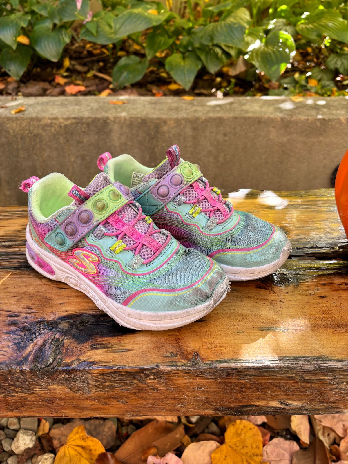 Photo by Way2Jeff on November 2, 2023 of the Skechers Kids Sport-Skech Pops in Synthetic.