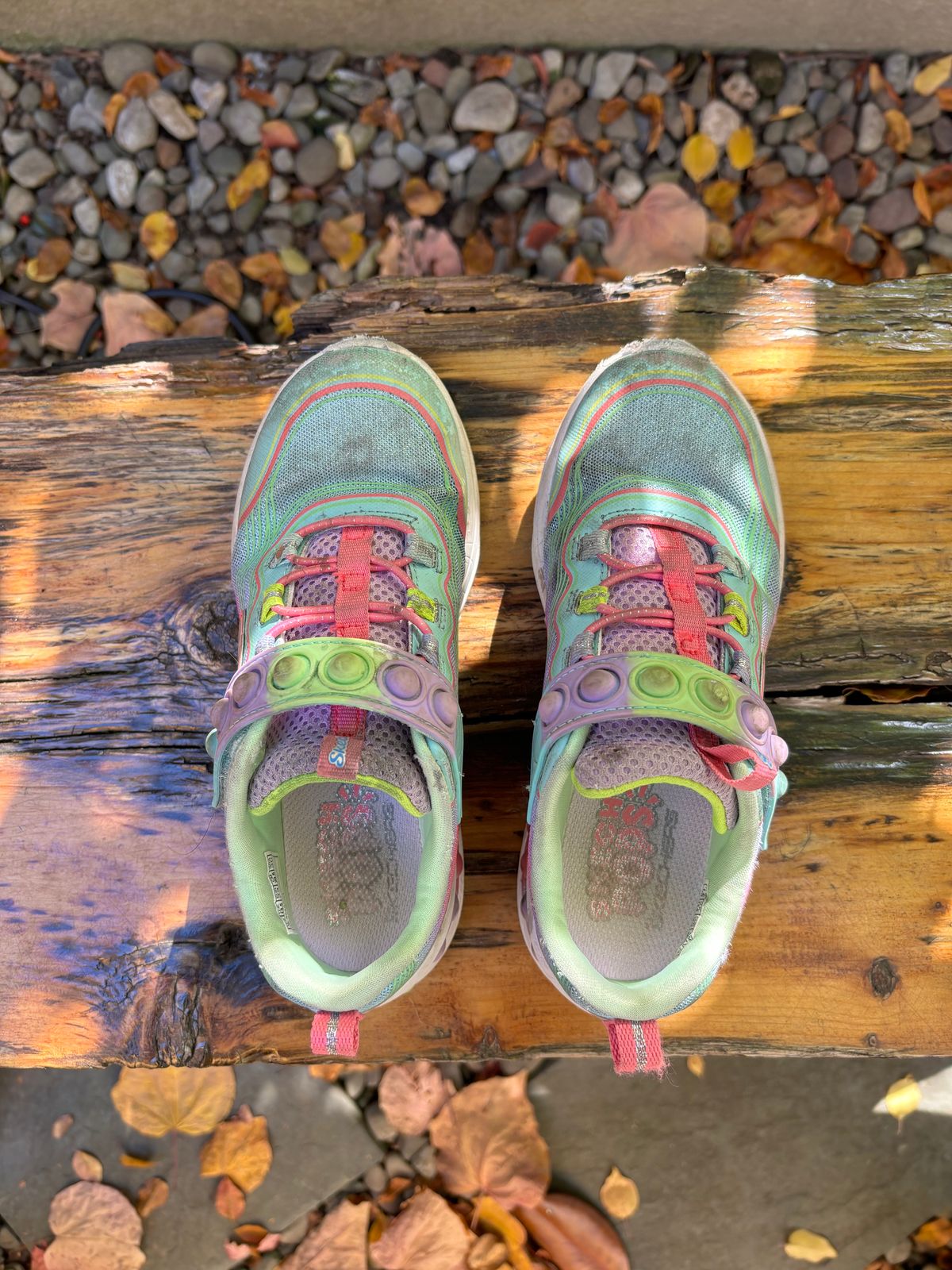 Photo by Way2Jeff on November 2, 2023 of the Skechers Kids Sport-Skech Pops in Synthetic.