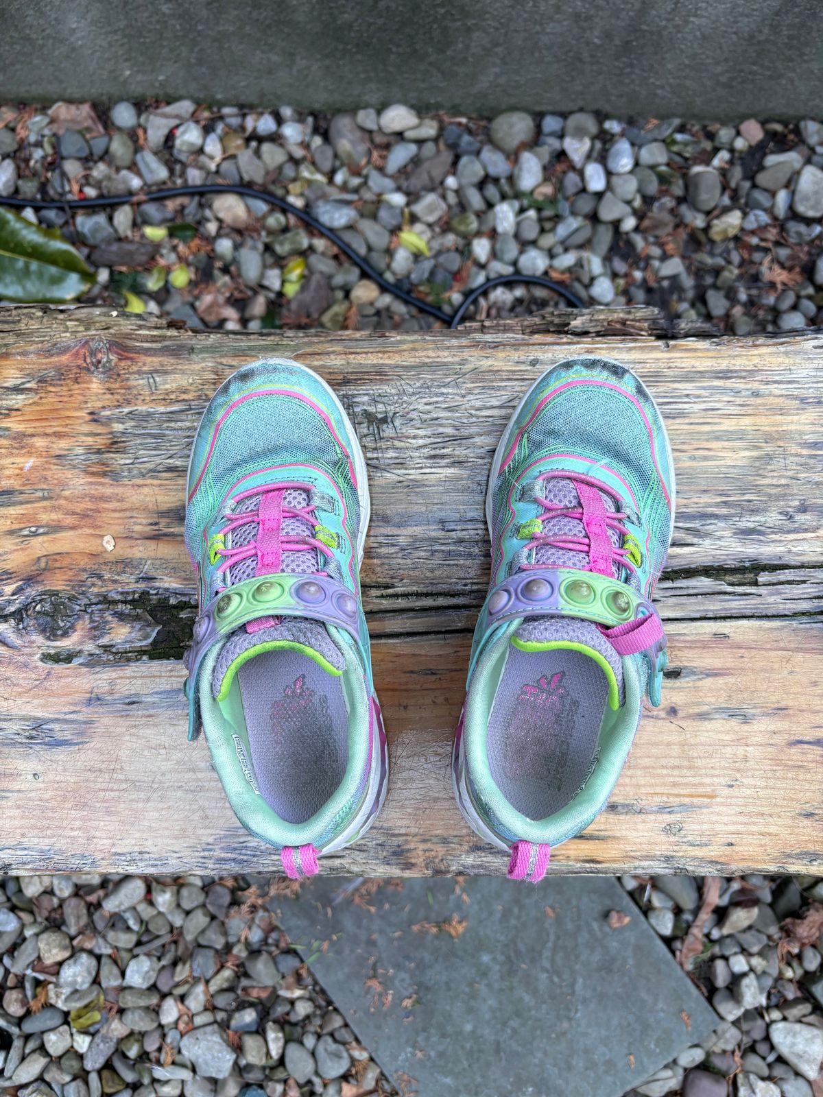 Photo by Way2Jeff on February 6, 2024 of the Skechers Kids Sport-Skech Pops in Synthetic.