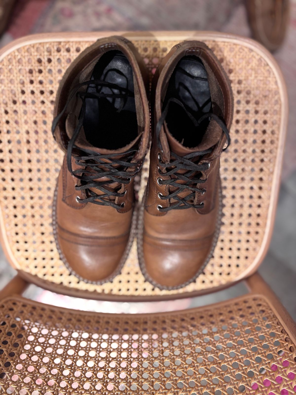 Photo by Way2Jeff on January 5, 2025 of the White's Semi-Dress in Horween Natural Chromexcel.