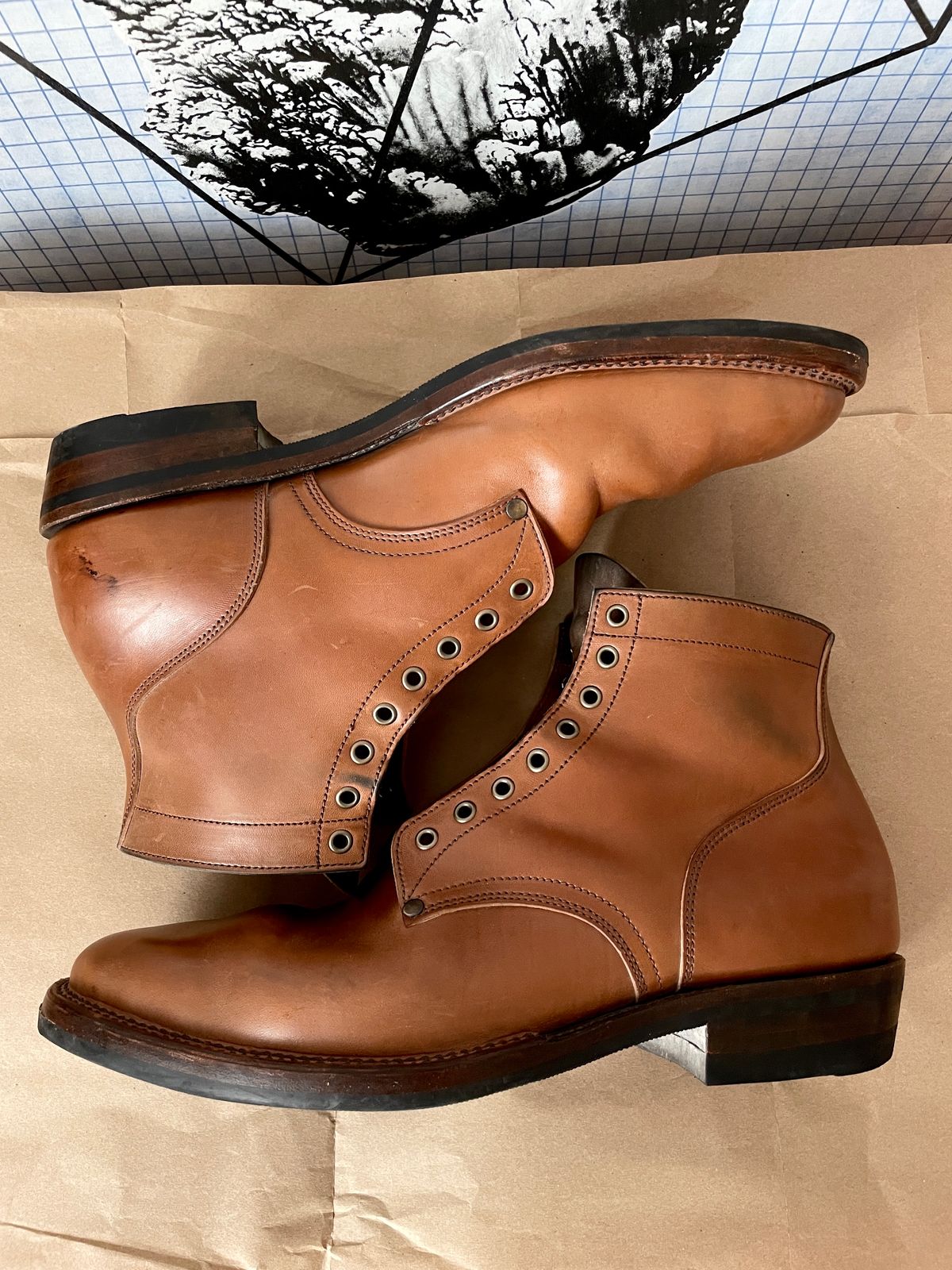Photo by soleprofessor on November 5, 2022 of the NF Bootmaker Milton Boot in Maryam Toscanello Horsebutt.