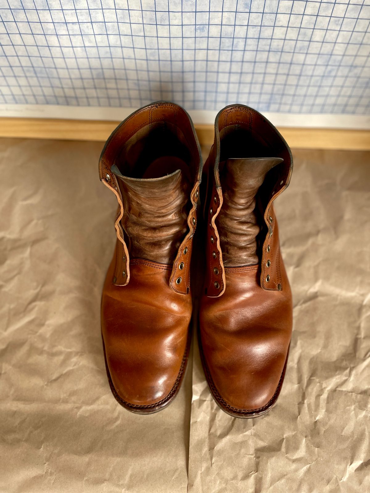 Photo by soleprofessor on January 5, 2023 of the NF Bootmaker Milton Boot in Maryam Toscanello Horsebutt.