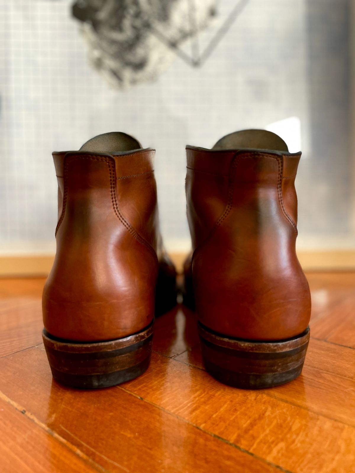 Photo by soleprofessor on February 4, 2023 of the NF Bootmaker Milton Boot in Maryam Toscanello Horsebutt.