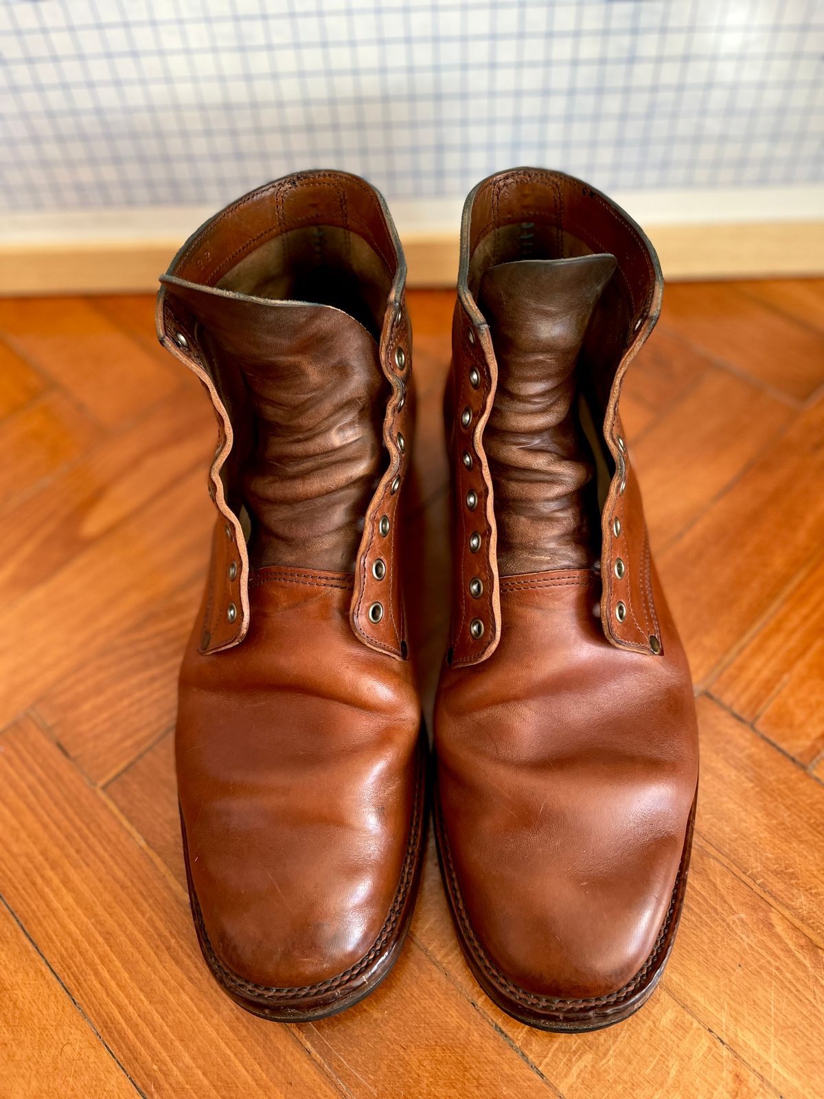 Photo by soleprofessor on February 4, 2023 of the NF Bootmaker Milton Boot in Maryam Toscanello Horsebutt.