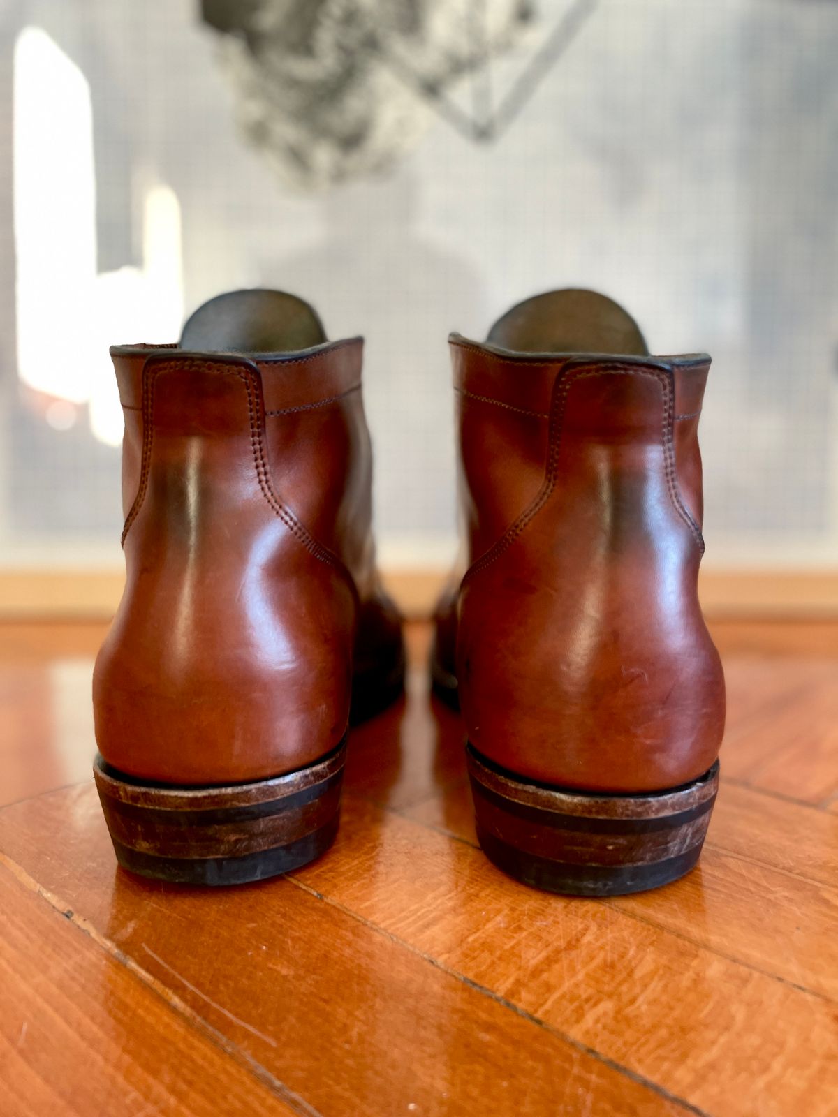 Photo by soleprofessor on March 5, 2023 of the NF Bootmaker Milton Boot in Maryam Toscanello Horsebutt.