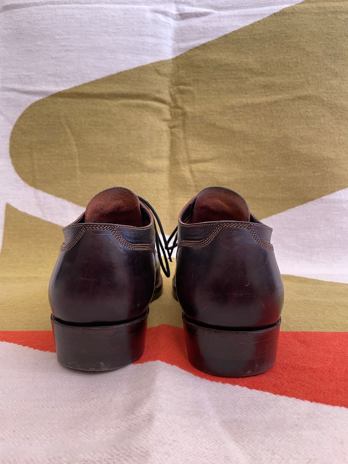 Photo by soleprofessor on November 4, 2023 of the Onderhoud LVL01 Derby Boot in Badalassi Carlo Cognac Minerva.