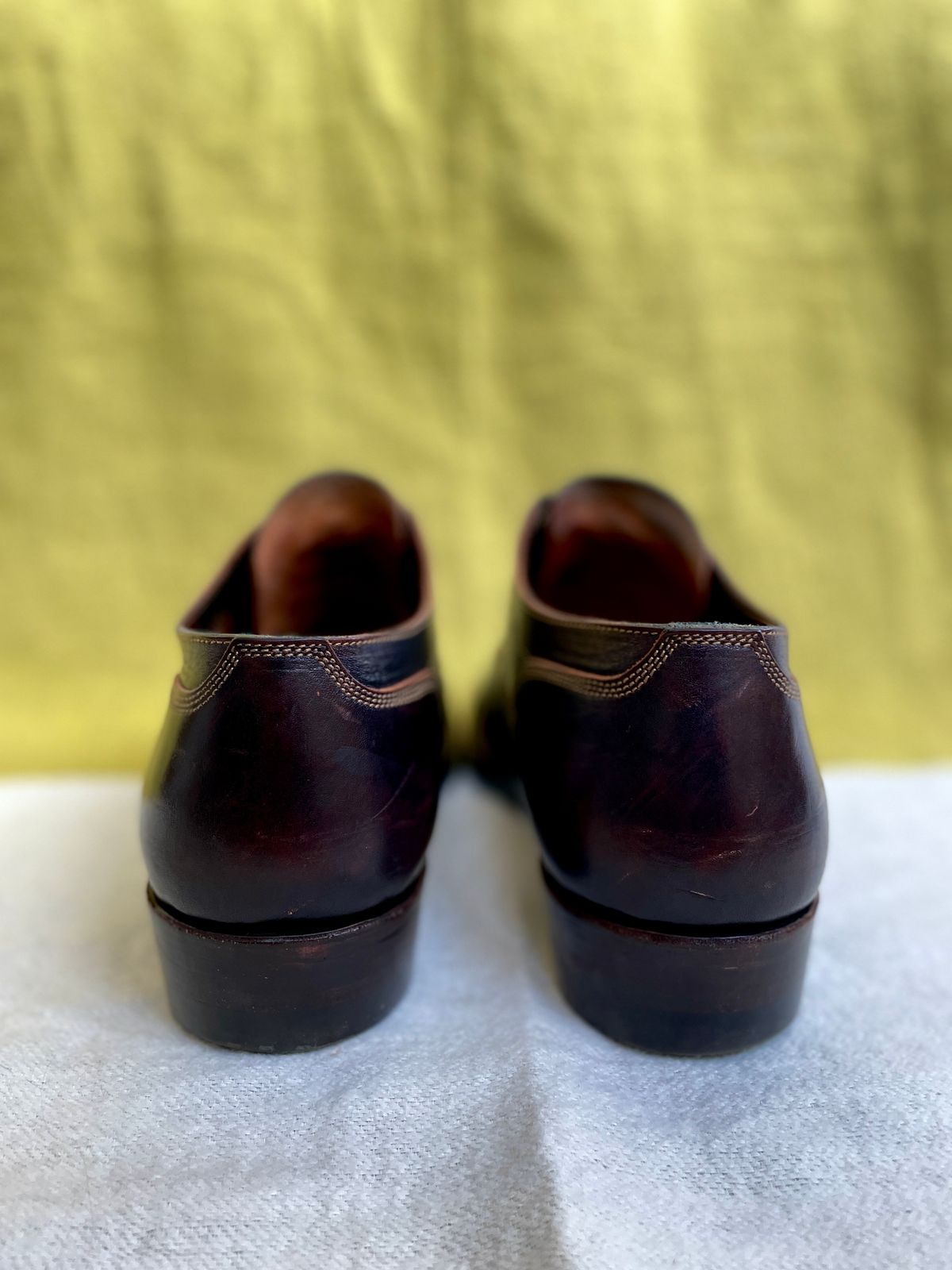 Photo by soleprofessor on December 4, 2023 of the Onderhoud LVL01 Derby Boot in Badalassi Carlo Cognac Minerva.