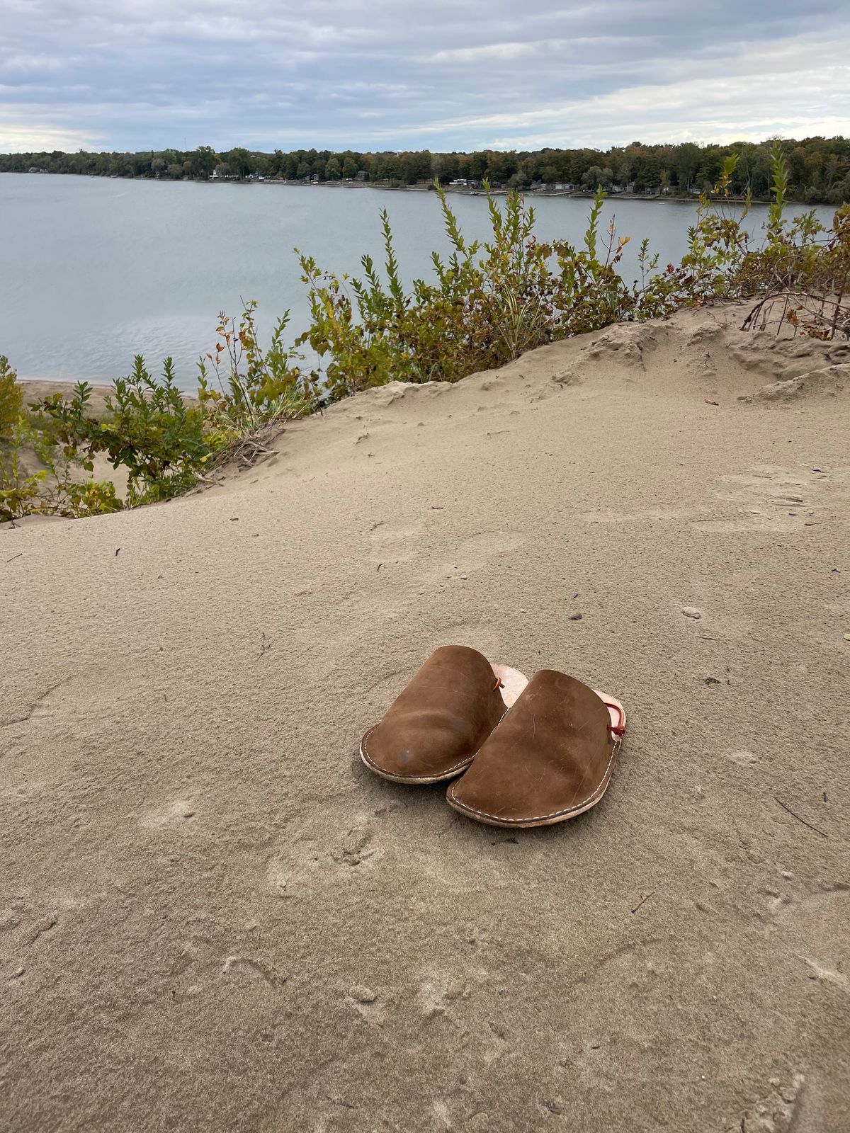 Photo by LastOfTheMohicans on October 9, 2023 of the Home Made Slipper in S.B. Foot Brown Spitfire.