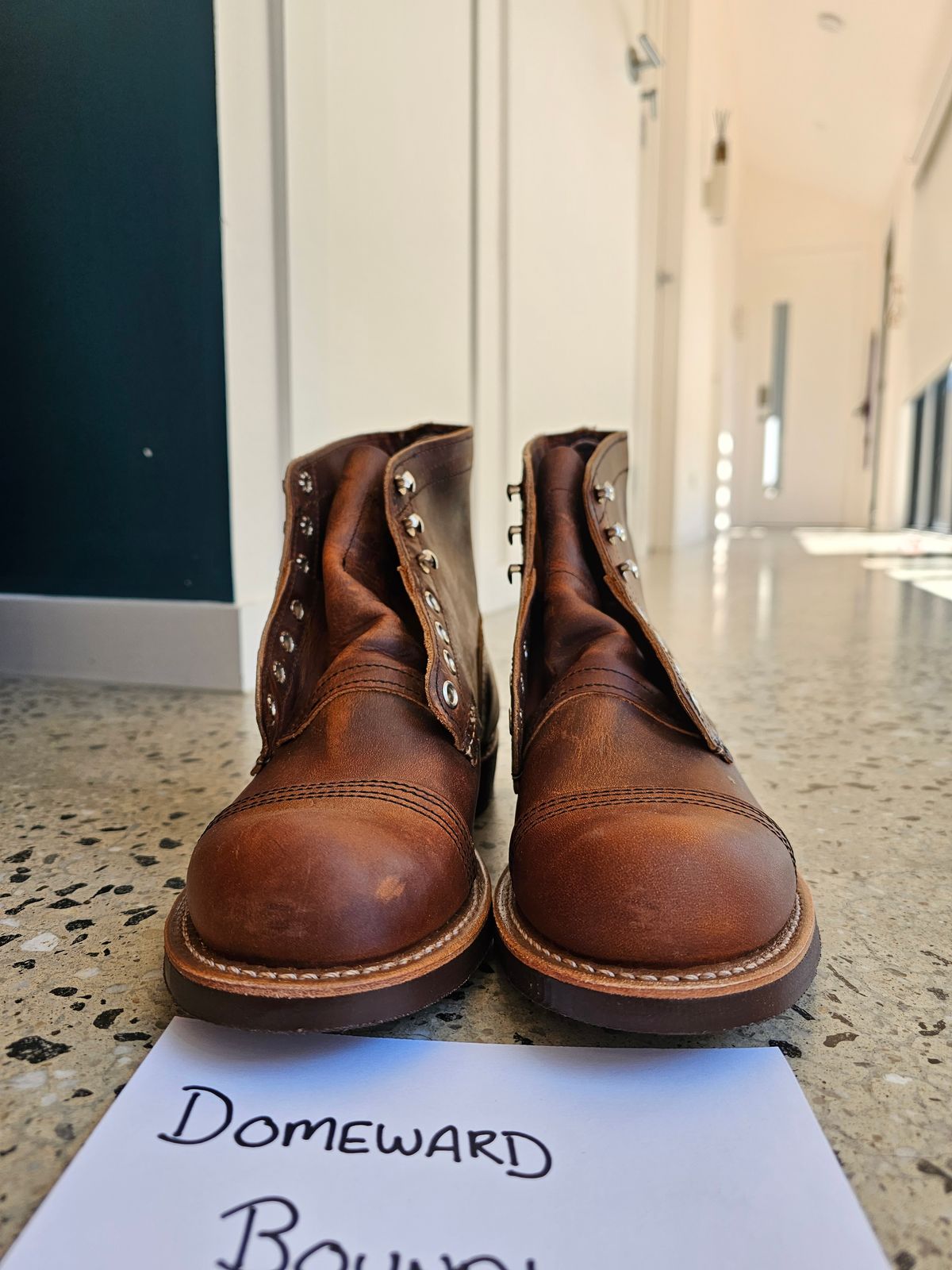 Photo by avizham on October 2, 2023 of the Red Wing Iron Ranger in S.B. Foot Copper Rough and Tough.