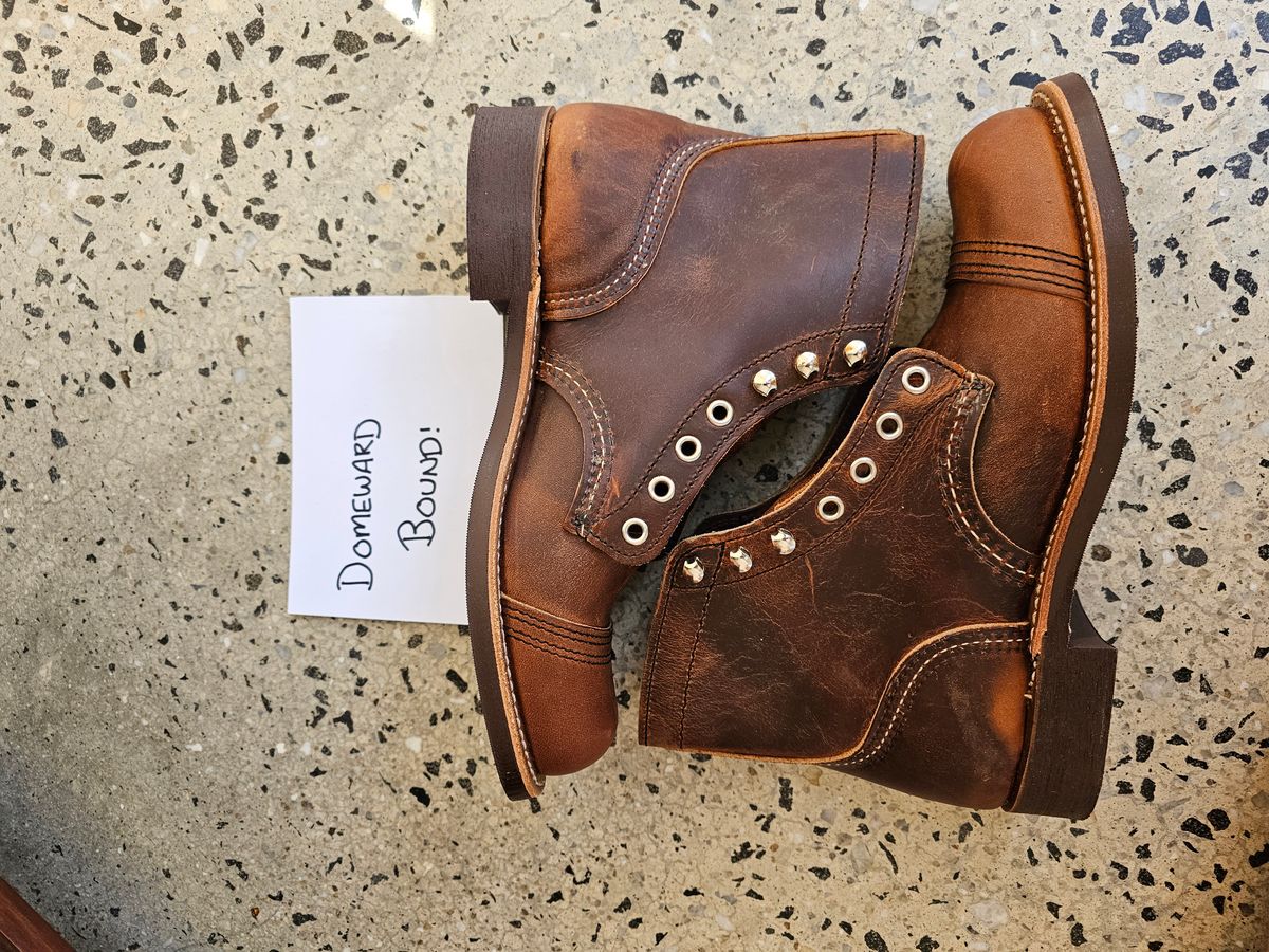 Photo by avizham on October 2, 2023 of the Red Wing Iron Ranger in S.B. Foot Copper Rough and Tough.