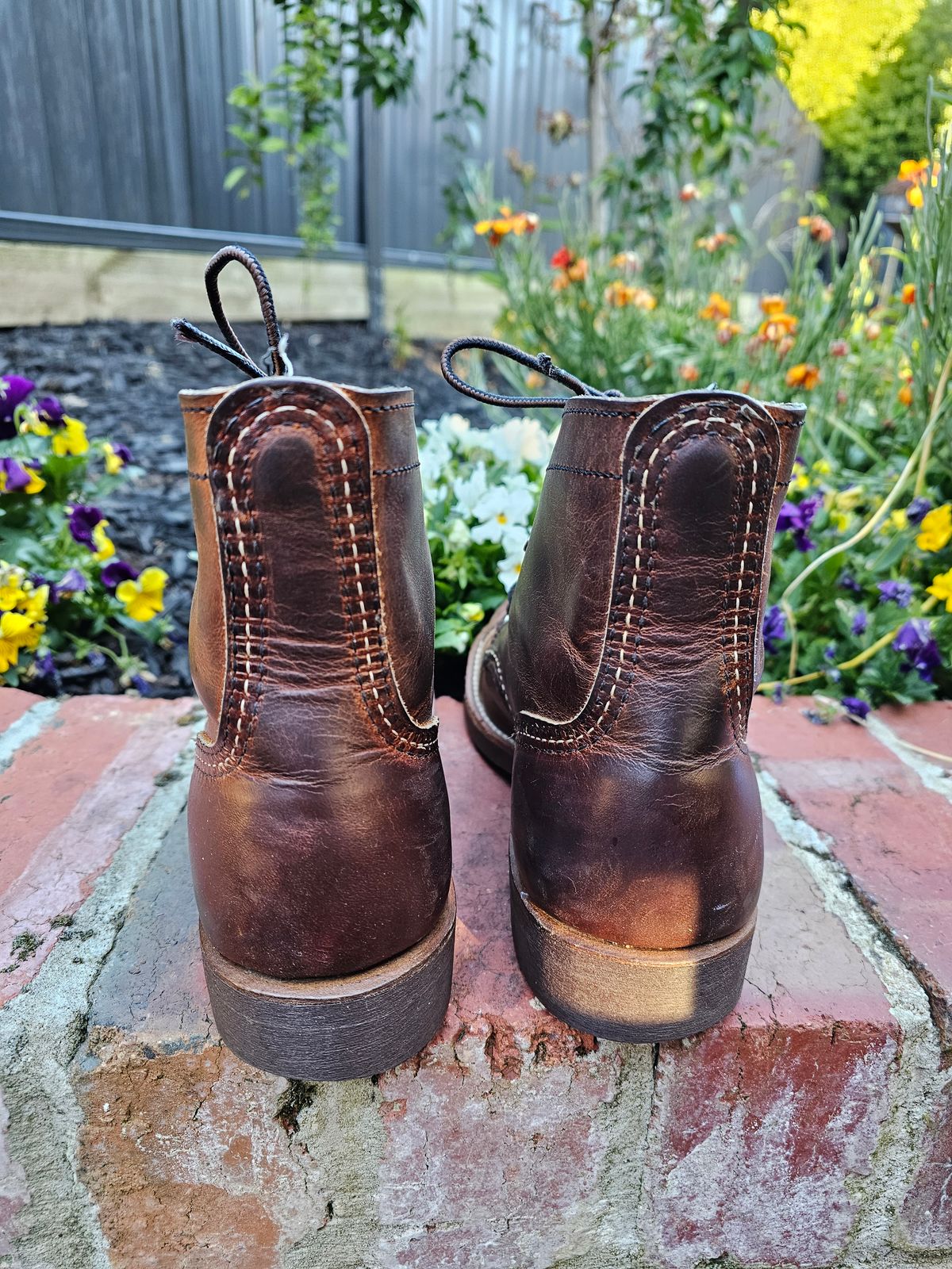 Photo by avizham on November 1, 2023 of the Red Wing Iron Ranger in S.B. Foot Copper Rough and Tough.