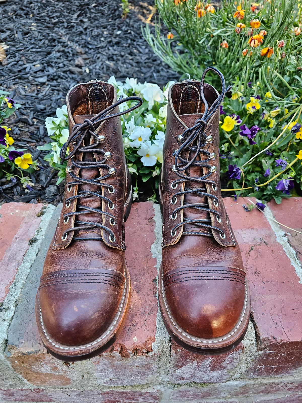 Photo by avizham on November 1, 2023 of the Red Wing Iron Ranger in S.B. Foot Copper Rough and Tough.