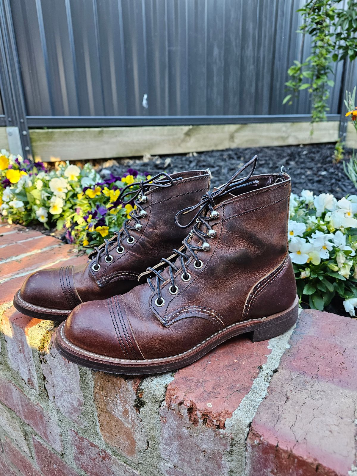 Photo by avizham on November 1, 2023 of the Red Wing Iron Ranger in S.B. Foot Copper Rough and Tough.