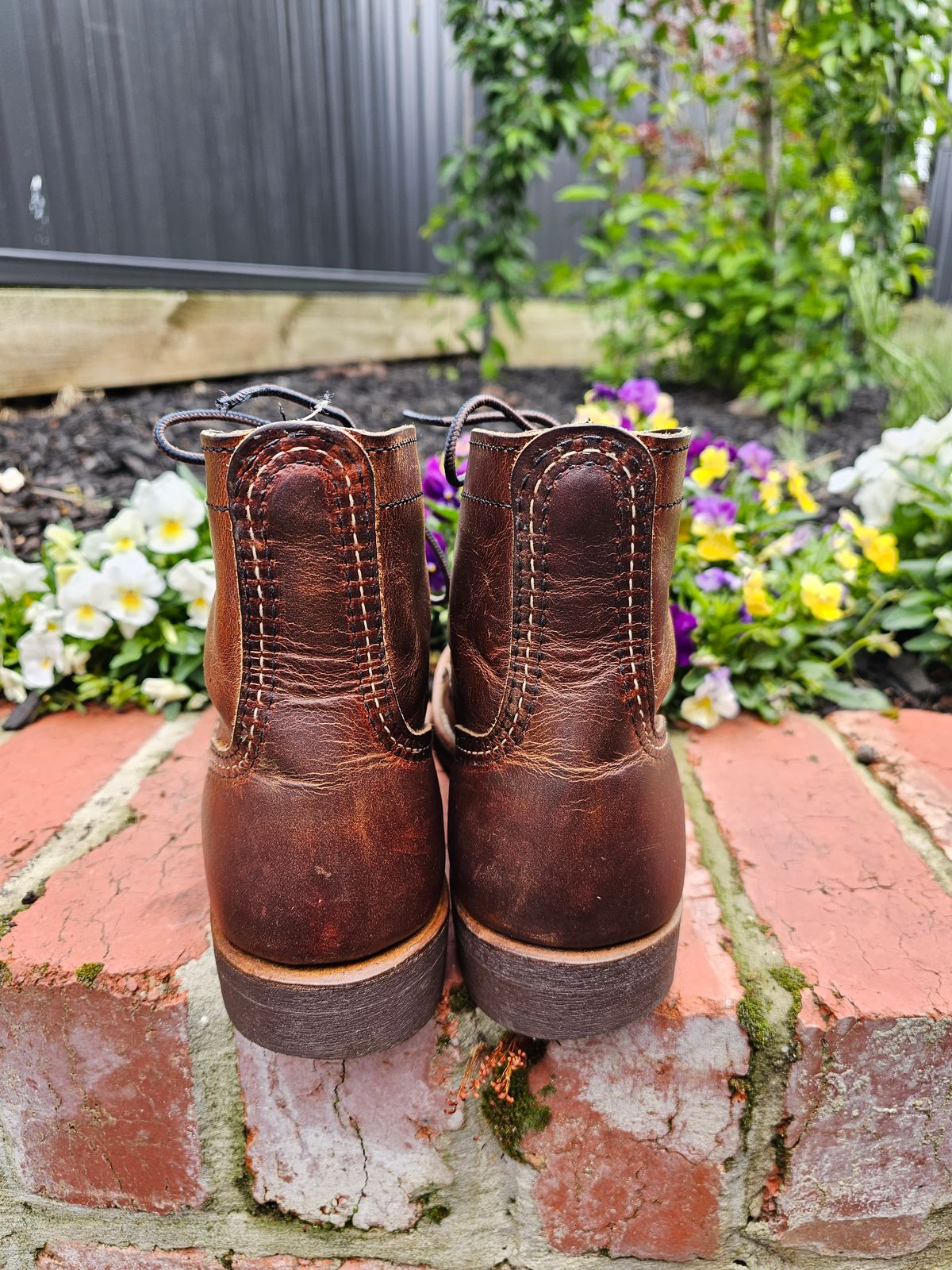 Photo by avizham on December 1, 2023 of the Red Wing Iron Ranger in S.B. Foot Copper Rough and Tough.