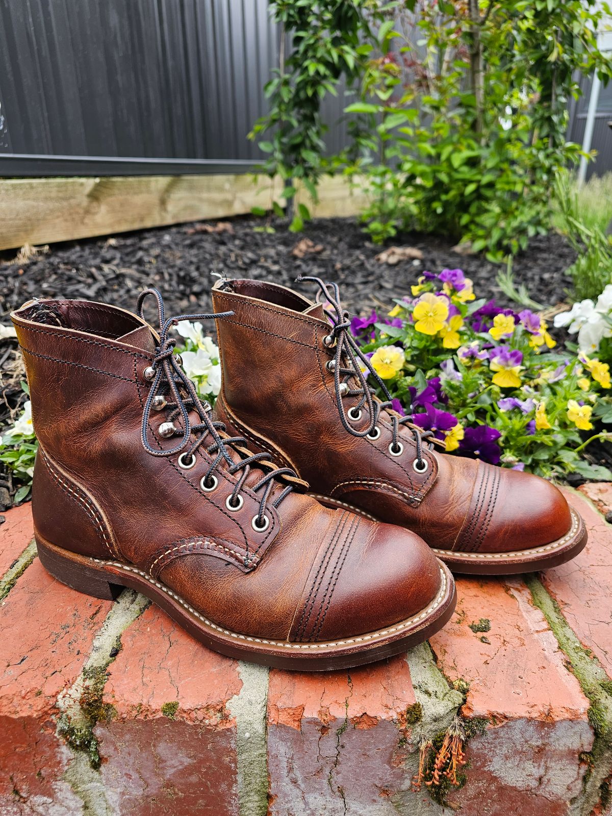 Photo by avizham on December 1, 2023 of the Red Wing Iron Ranger in S.B. Foot Copper Rough and Tough.