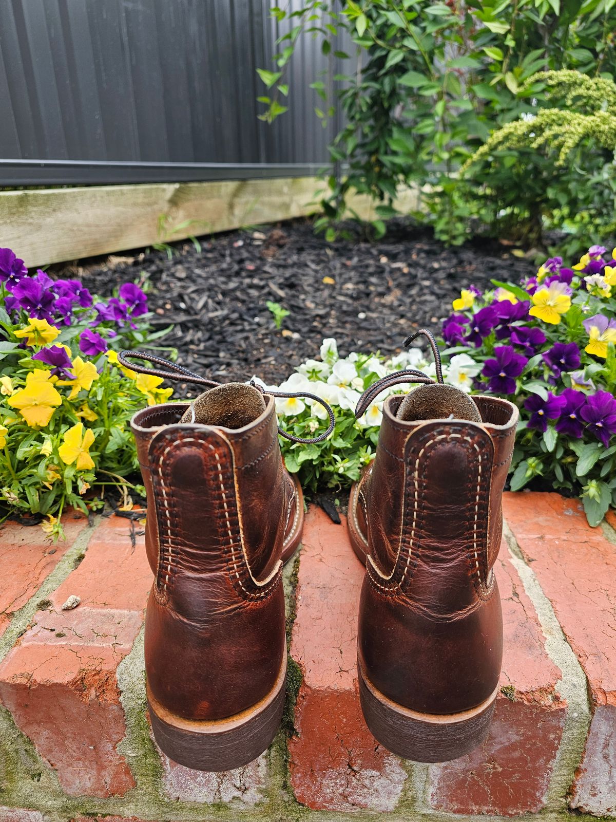 Photo by avizham on January 3, 2024 of the Red Wing Iron Ranger in S.B. Foot Copper Rough and Tough.