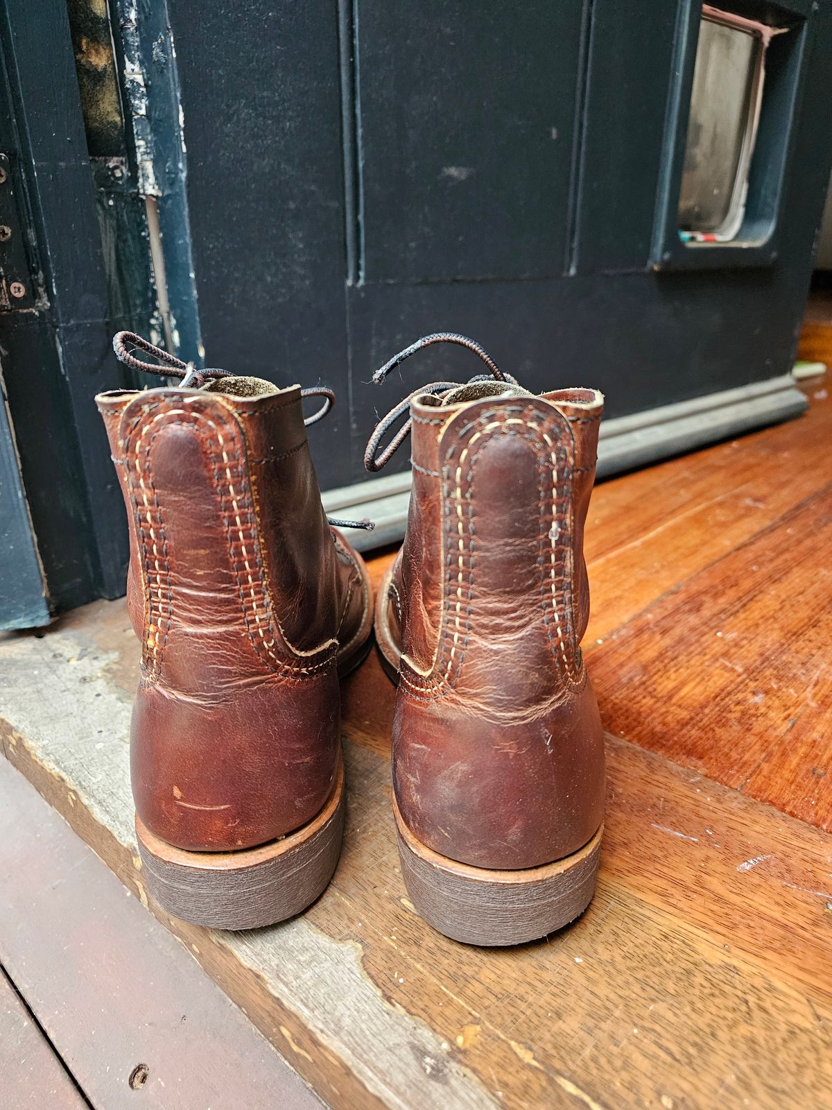 Photo by avizham on February 5, 2024 of the Red Wing Iron Ranger in S.B. Foot Copper Rough and Tough.
