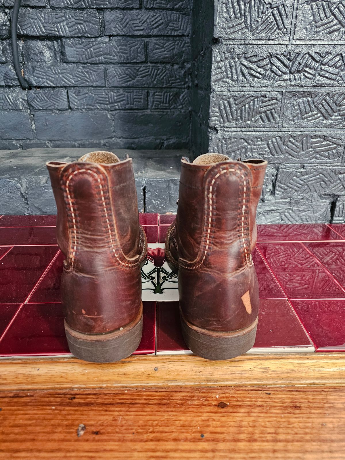Photo by avizham on March 4, 2024 of the Red Wing Iron Ranger in S.B. Foot Copper Rough and Tough.