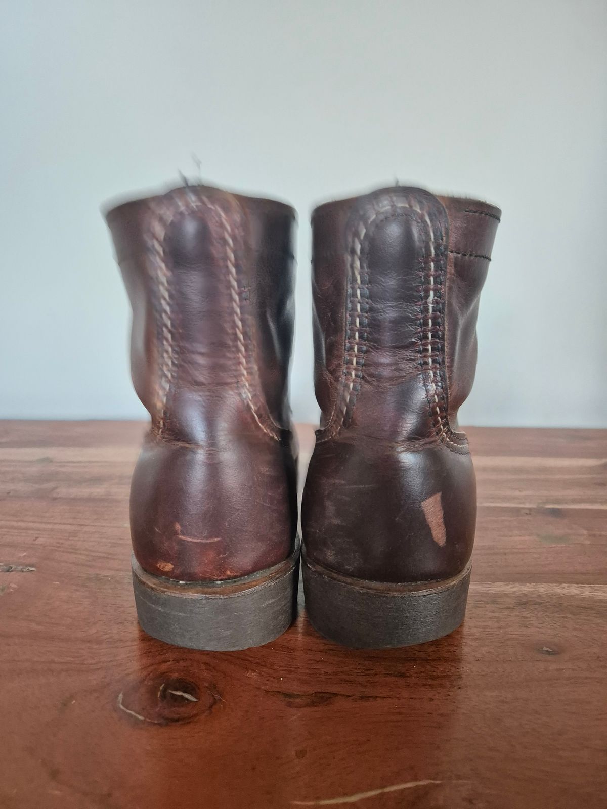 Photo by avizham on April 3, 2024 of the Red Wing Iron Ranger in S.B. Foot Copper Rough and Tough.
