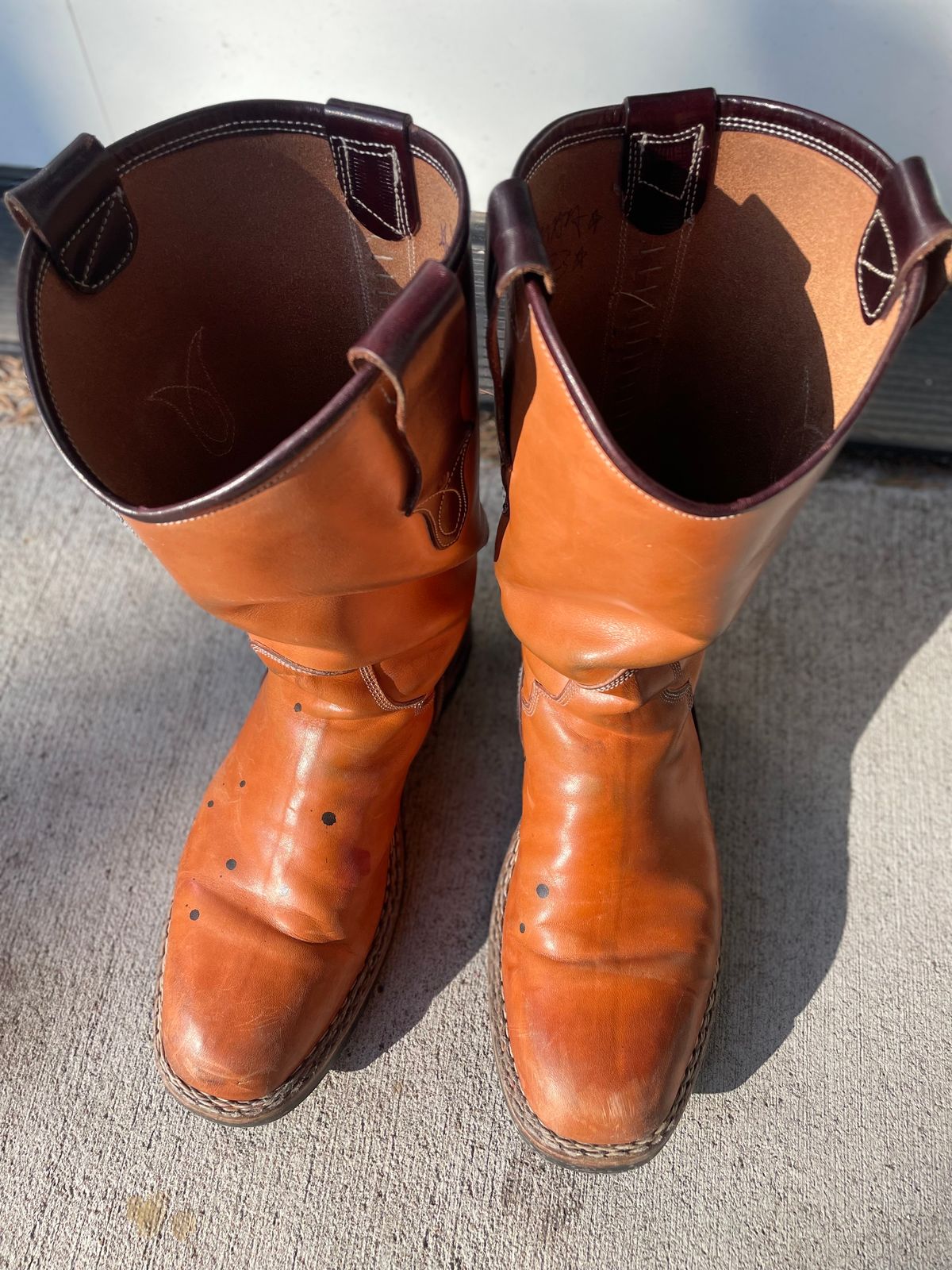 Photo by amara on March 1, 2024 of the Amara Hark-Weber Custom Model in Wickett & Craig Natural Glazed Harness.