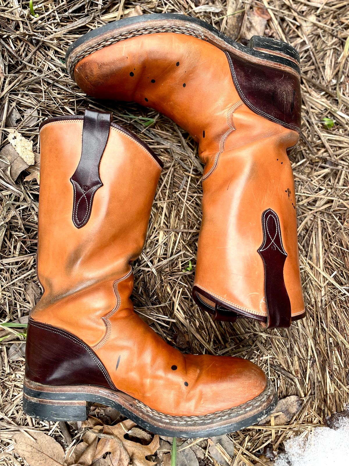 Photo by amara on April 1, 2024 of the Amara Hark-Weber Custom Model in Wickett & Craig Natural Glazed Harness.