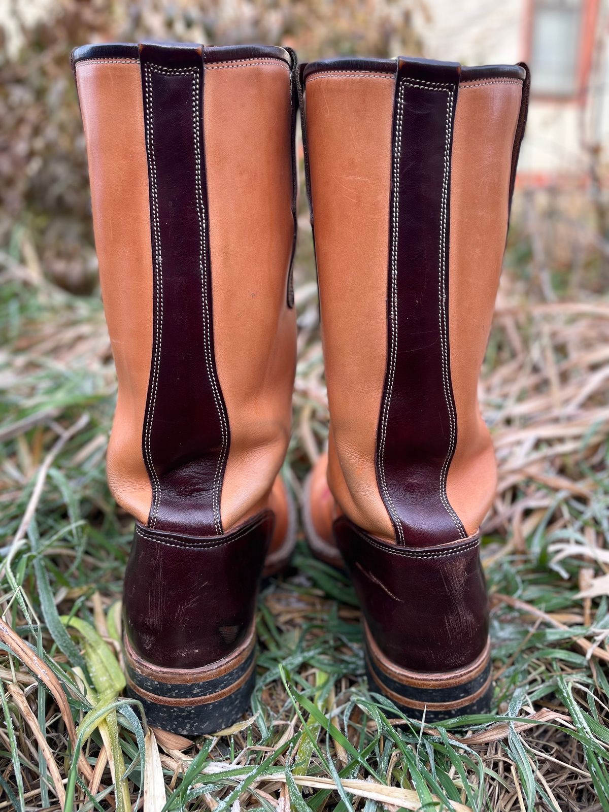 Photo by amara on December 1, 2023 of the Amara Hark-Weber Custom Model in Wickett & Craig Natural Glazed Harness.