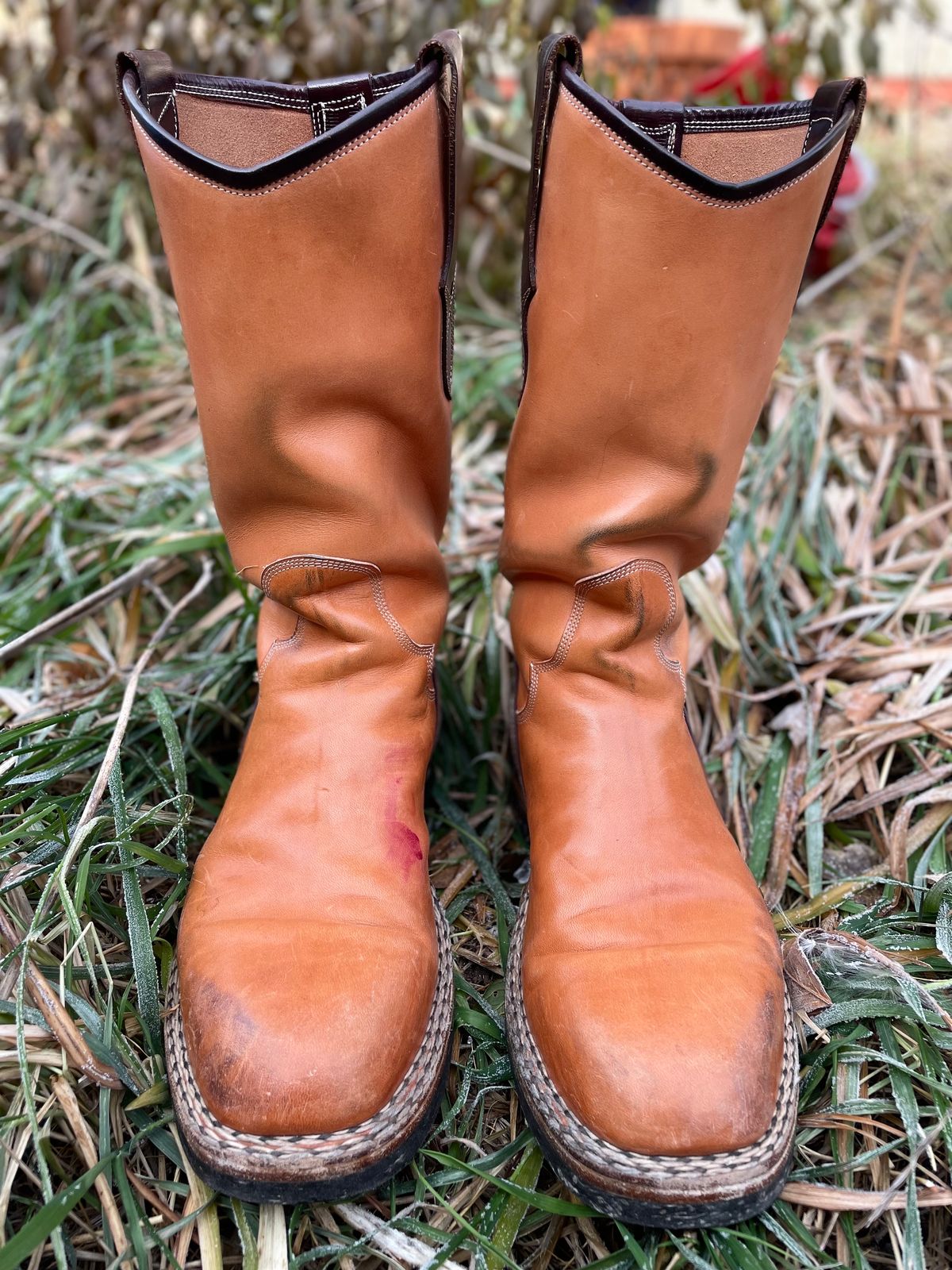 Photo by amara on December 1, 2023 of the Amara Hark-Weber Custom Model in Wickett & Craig Natural Glazed Harness.