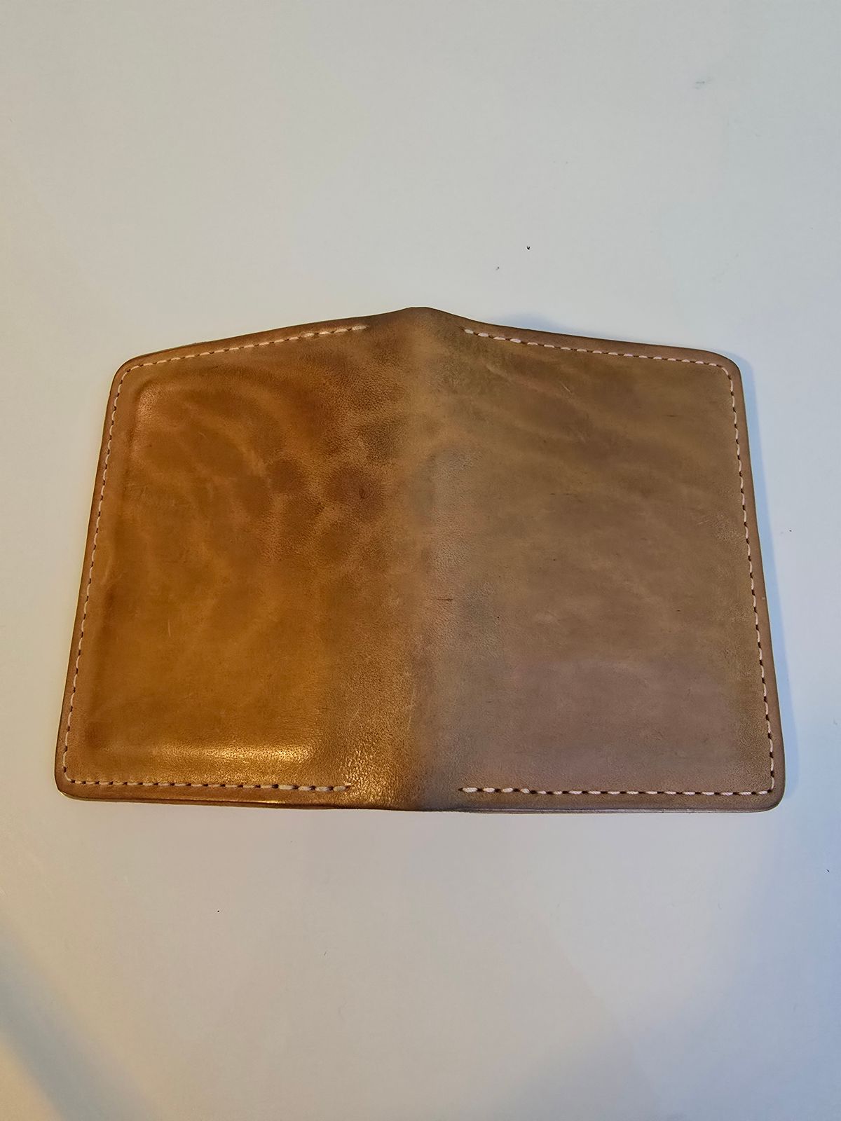 Photo by LouisvilleLeatherGuy on January 5, 2026 of the Ashland Leather Co. Bugs Moran in Horween Natural Pit-Tanned Horsebutt.