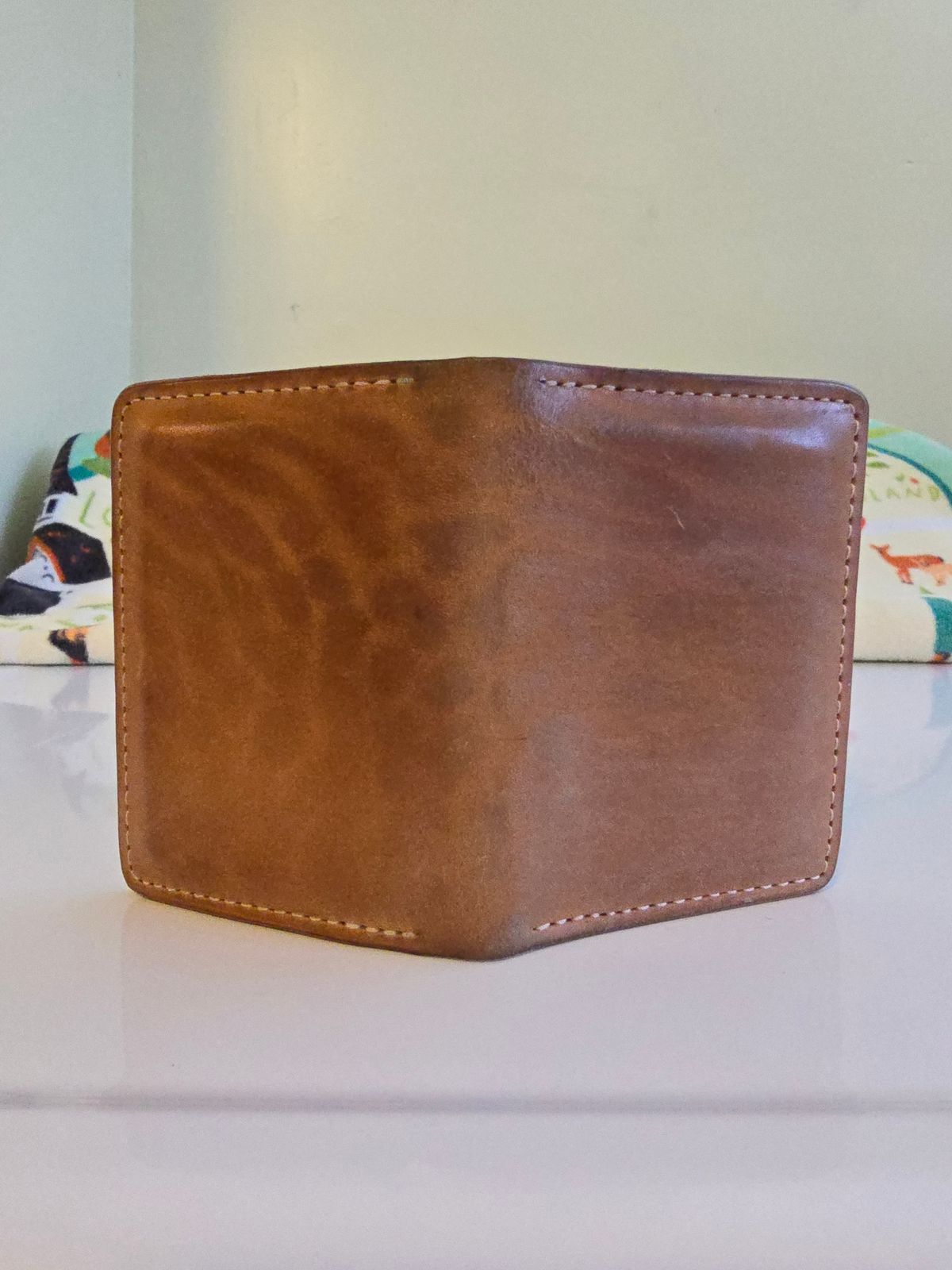 Photo by LouisvilleLeatherGuy on January 5, 2026 of the Ashland Leather Co. Bugs Moran in Horween Natural Pit-Tanned Horsebutt.